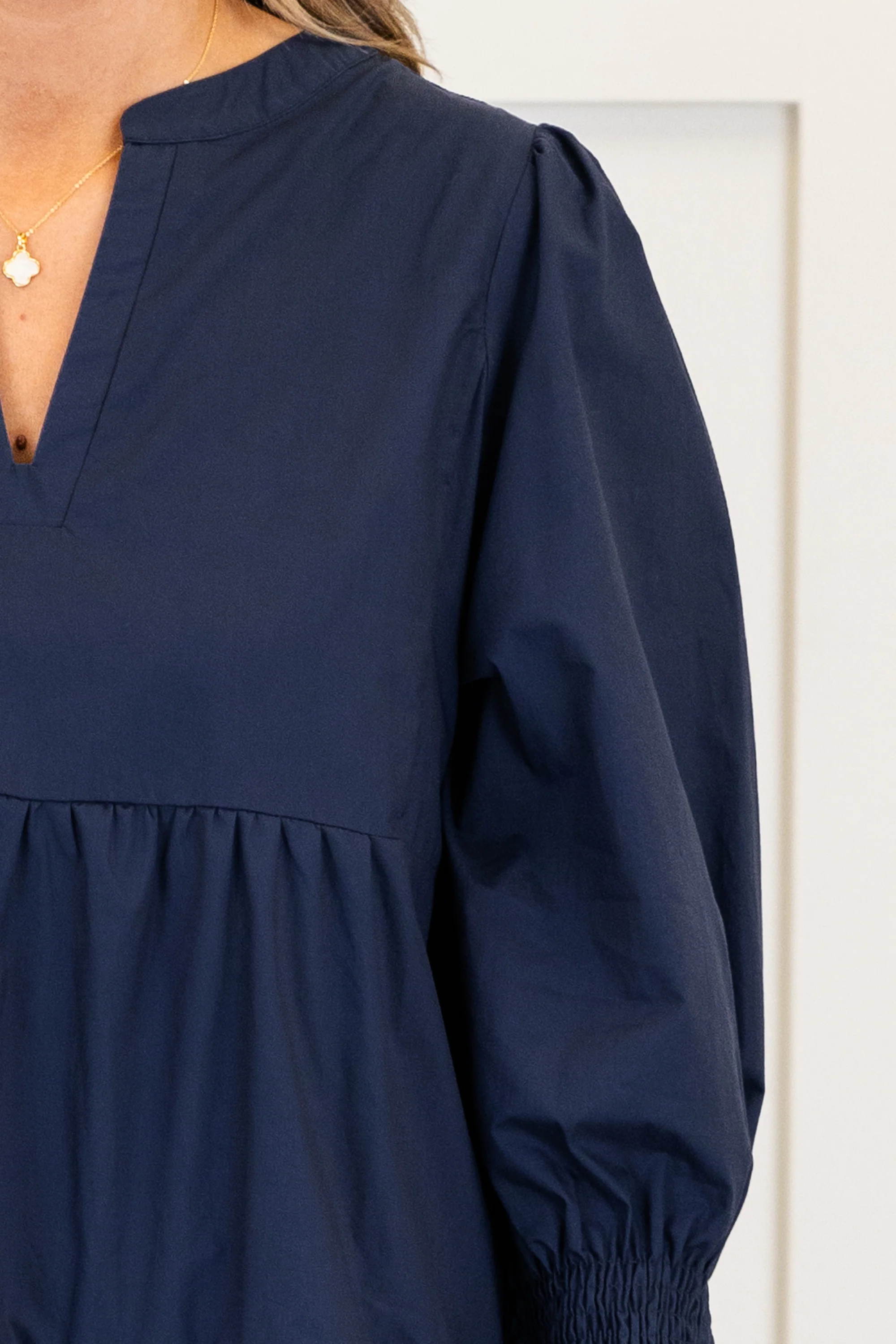 What You Know Dress, Navy - Giverhouse
