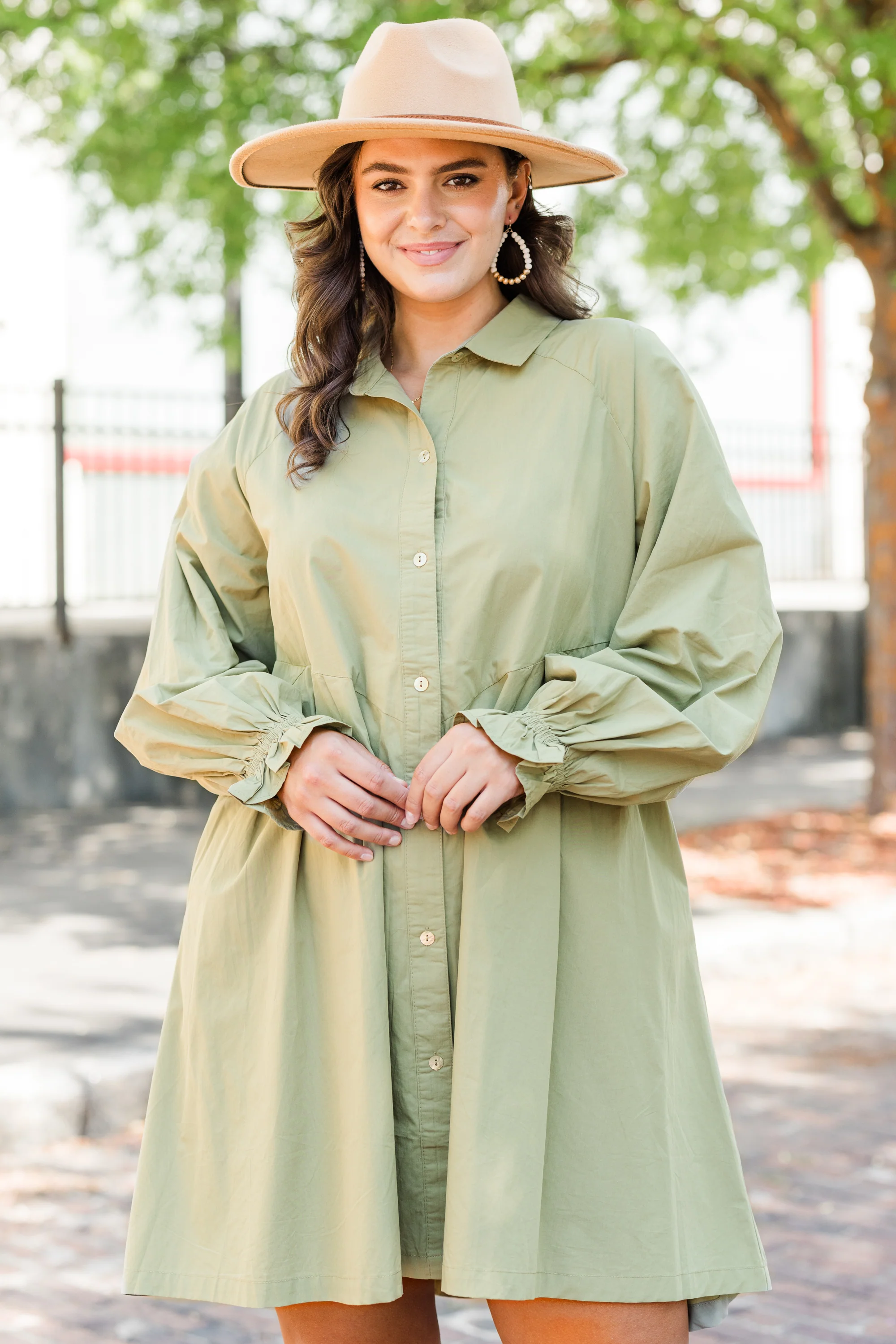 Never Change Dress, Leaf - Giverhouse