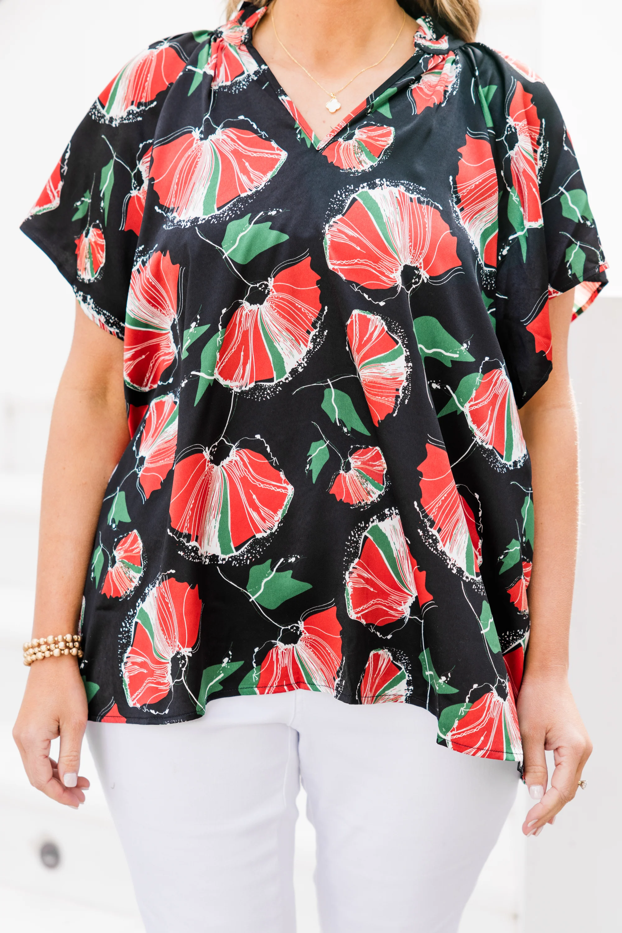 Look At Us Now Top, Black - Giverhouse