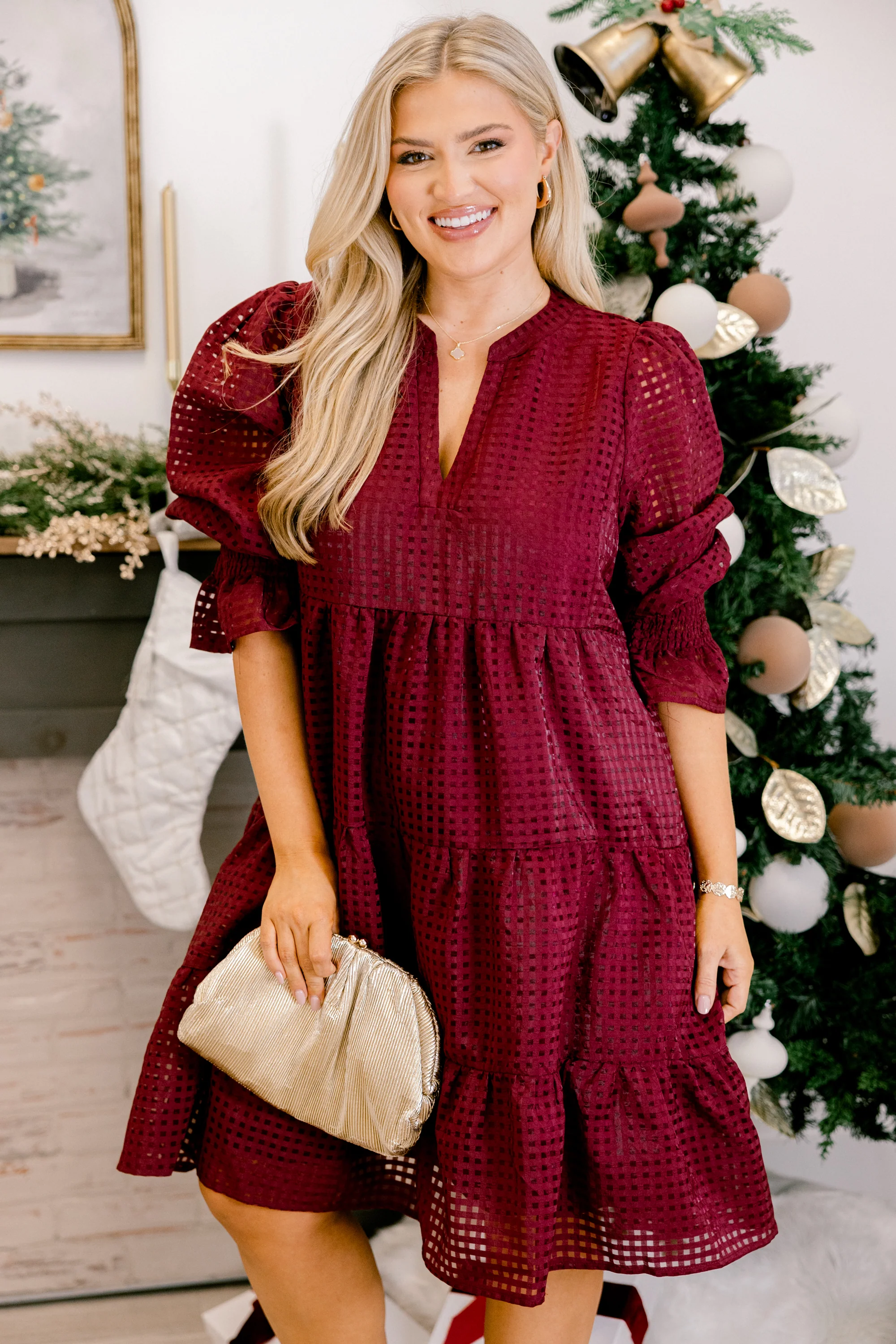 Such A Dream Dress, Burgundy - Giverhouse