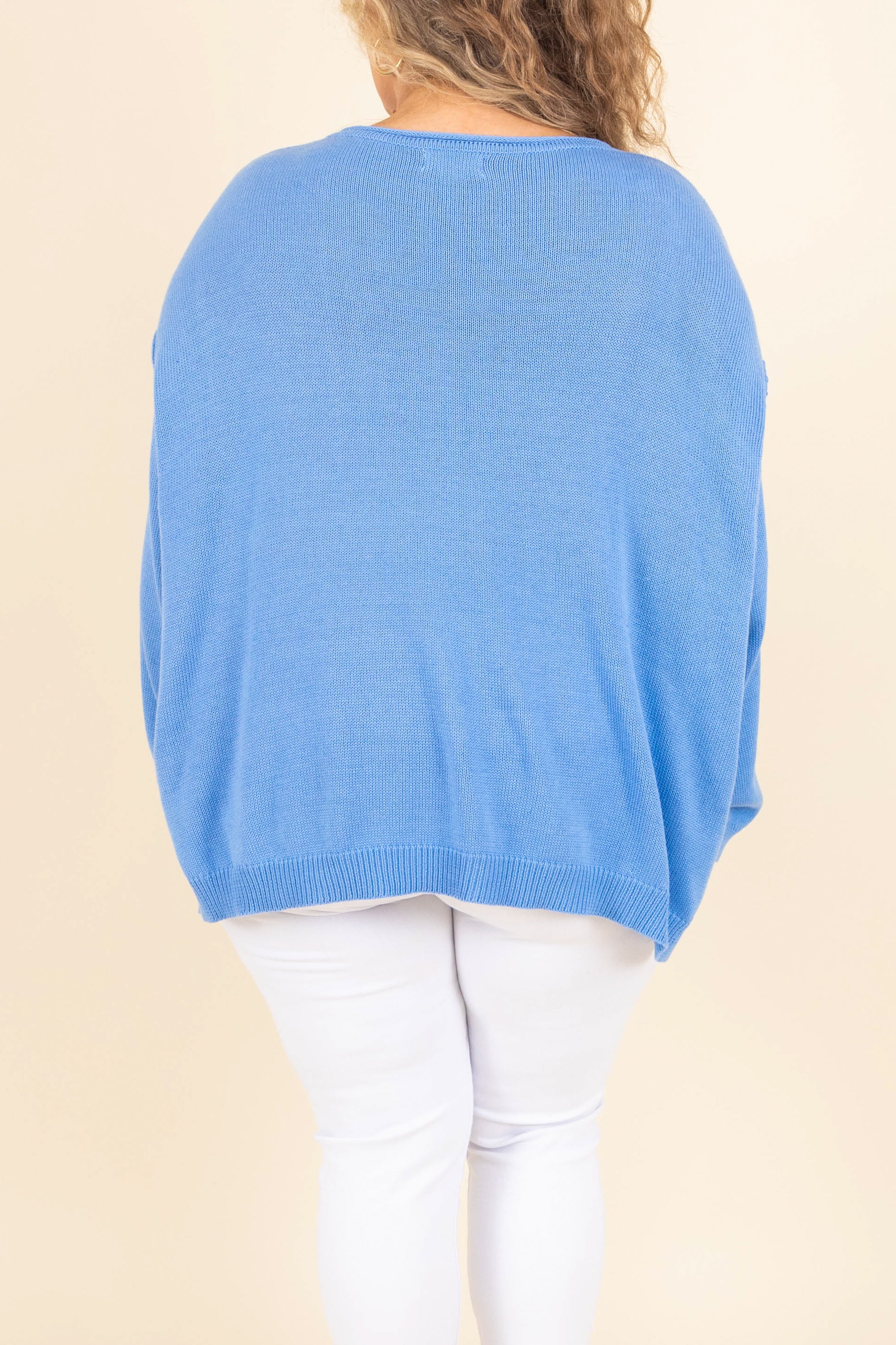 Let Me Be Sweater, Dusty Blue - Giverhouse