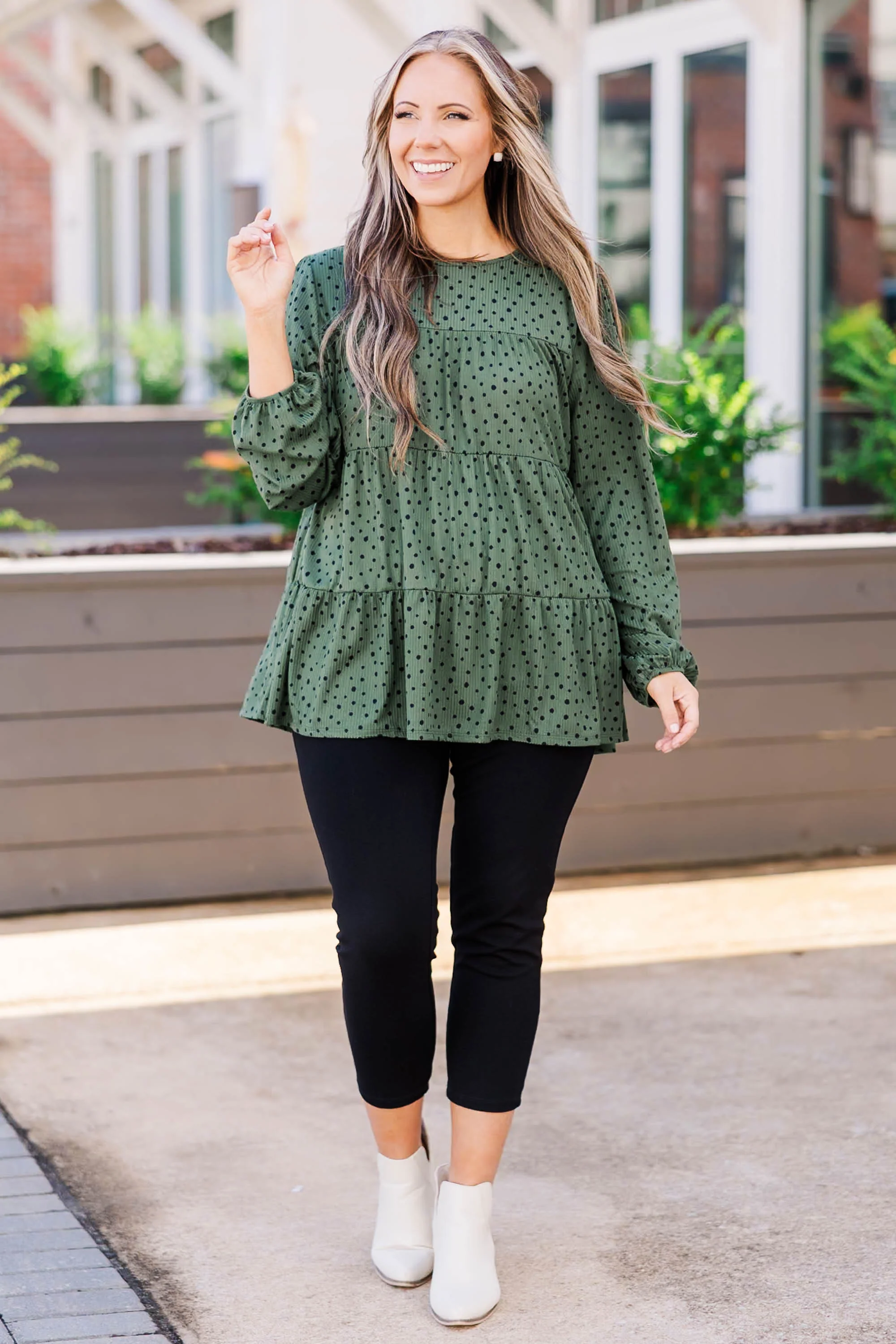 Because Of Me Top, Olive - Giverhouse