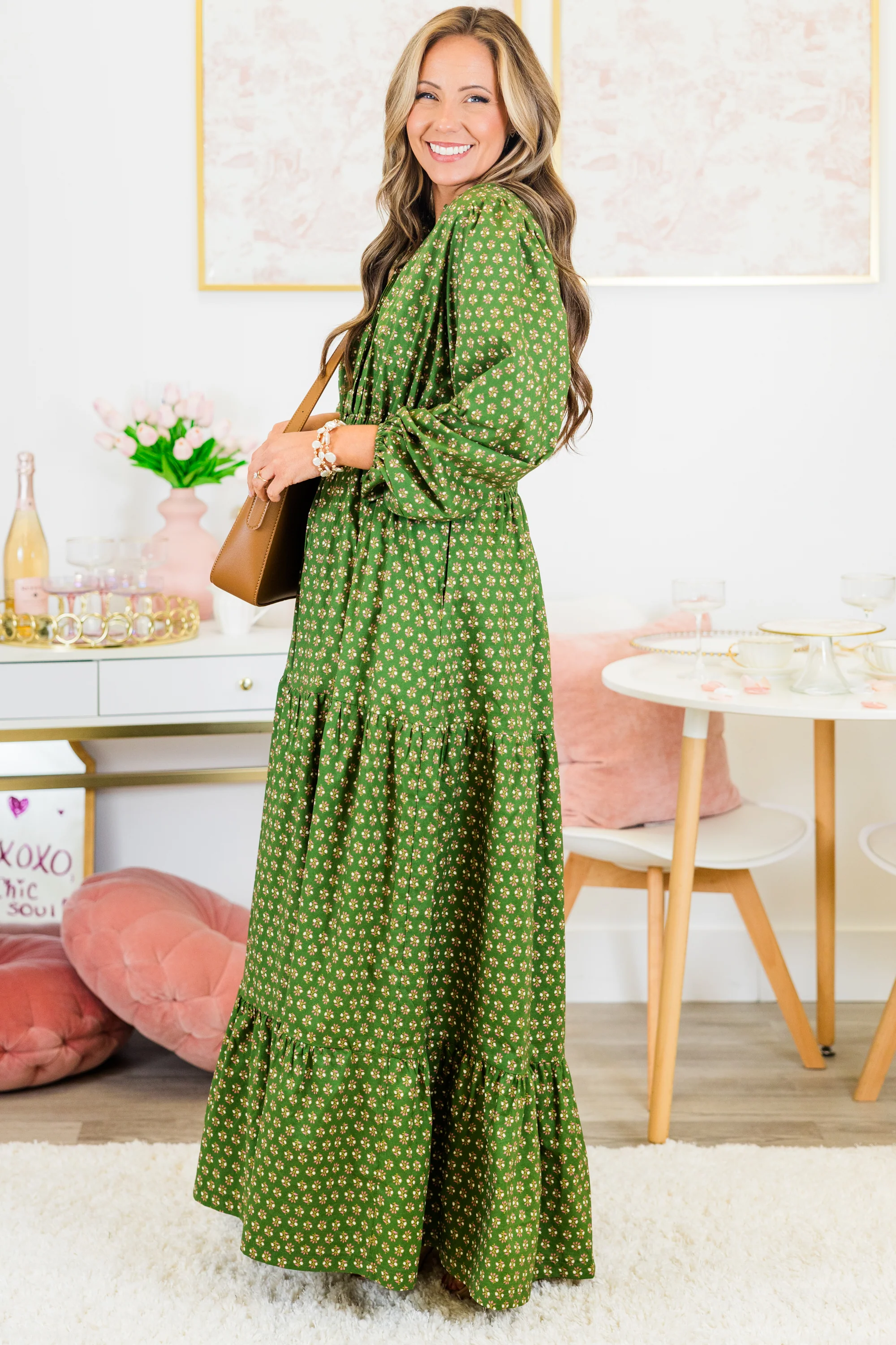Gift Of Grace Maxi Dress, Green - Giverhouse