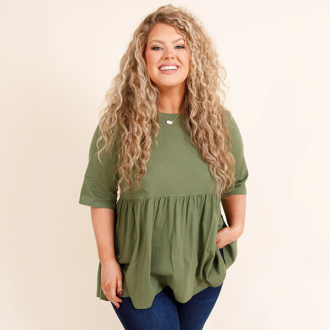 Fearless Soul Top, Ash Olive - Giverhouse