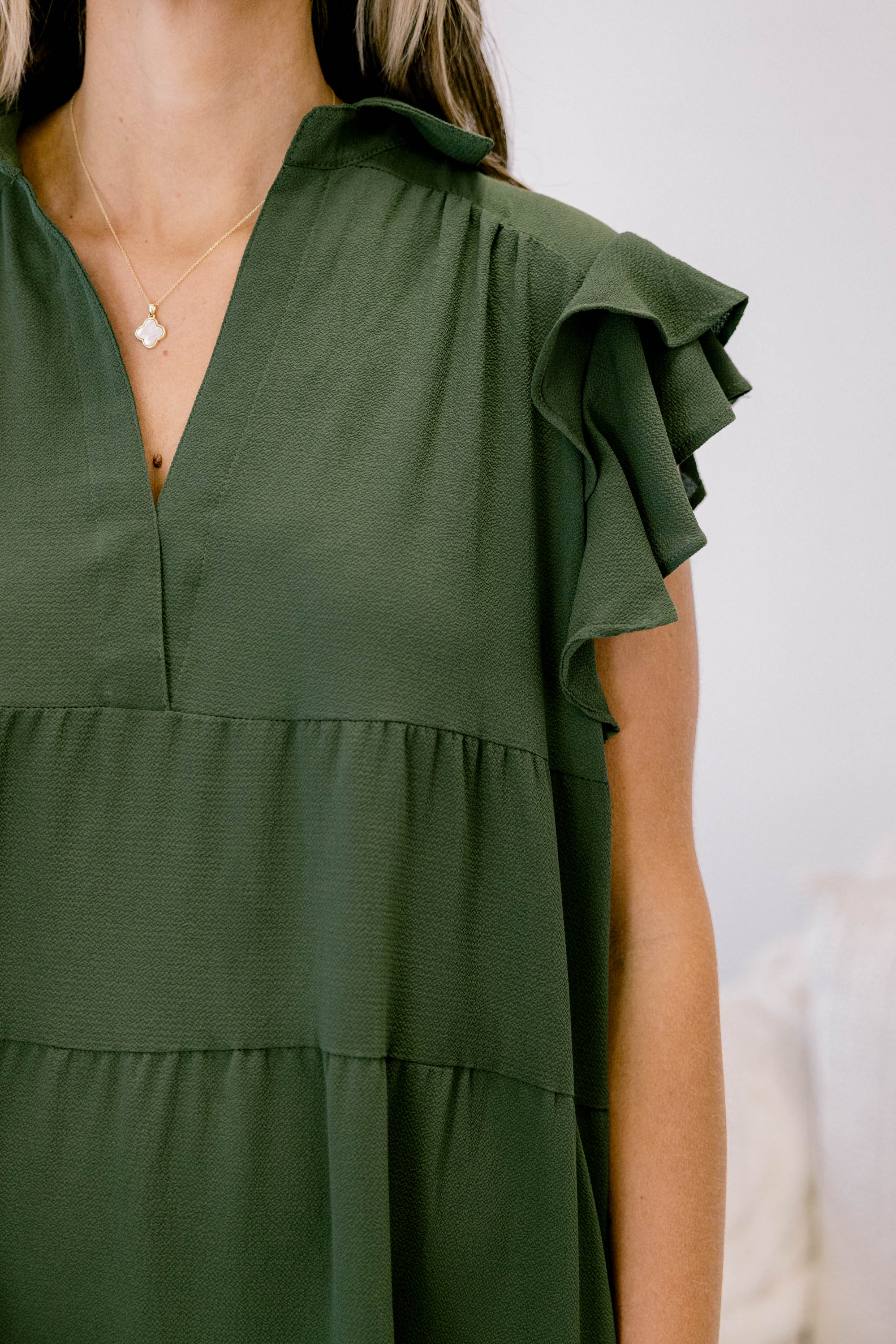 Play Time Dress, Olive - Giverhouse