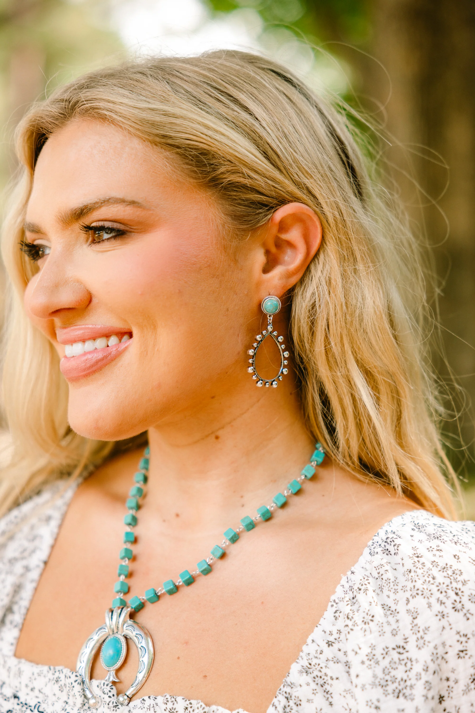 Sable and Sky Earrings, Turquoise - Giverhouse