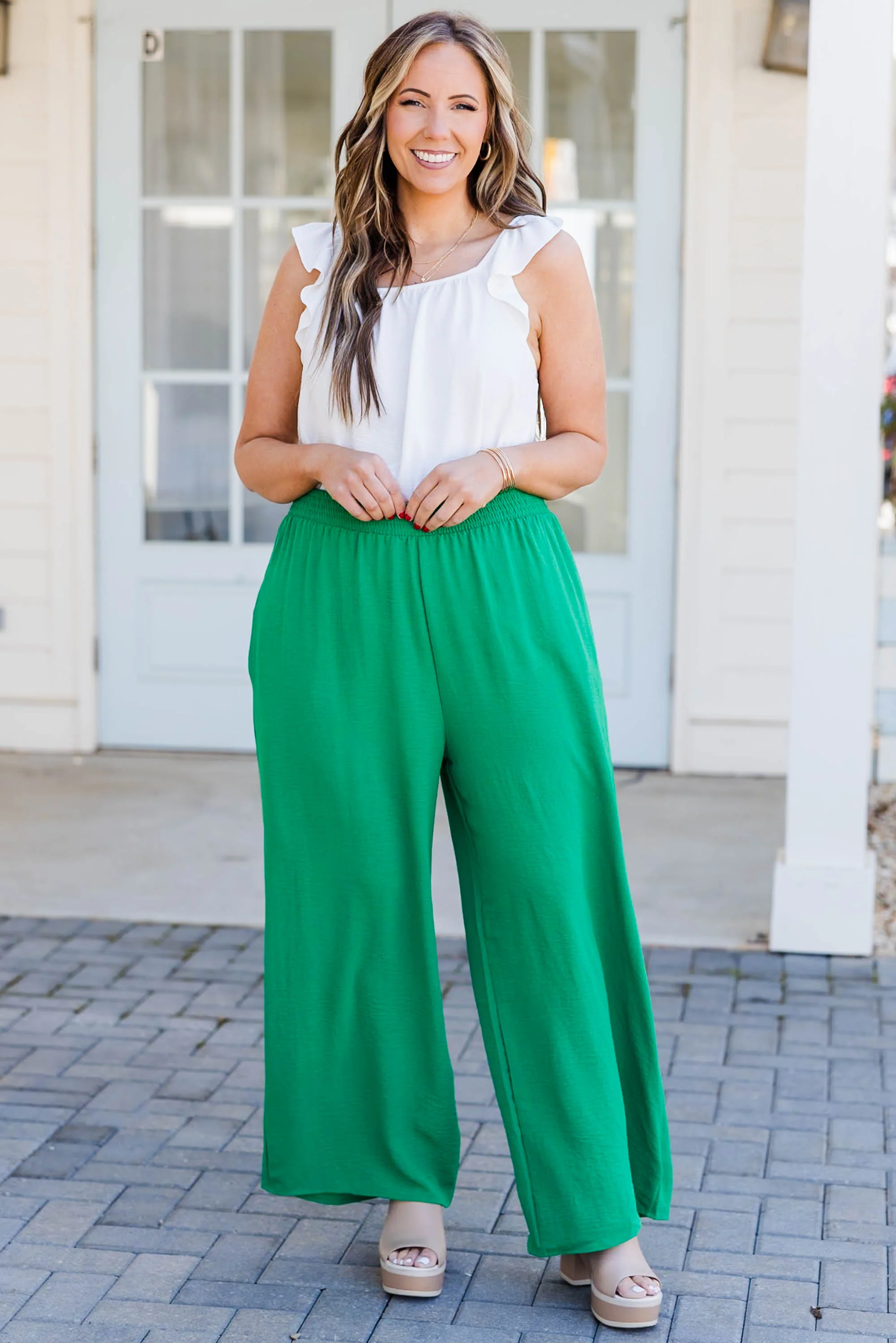 Going For A Stroll Pants, Kelly Green - Giverhouse