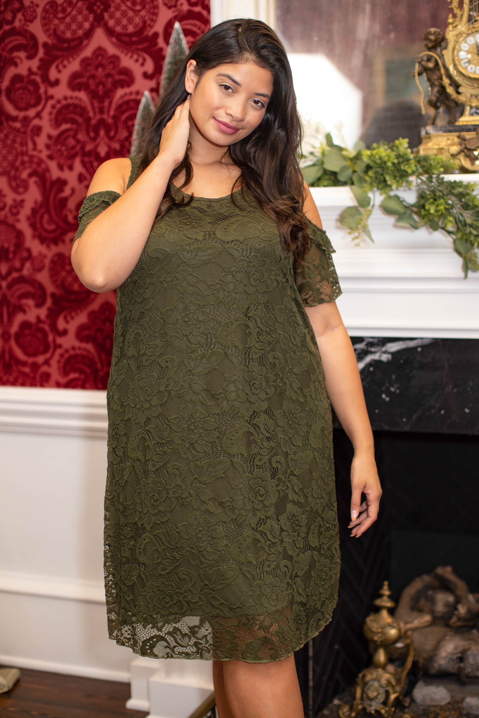 Once In A Lifetime Dress, Olive - Giverhouse