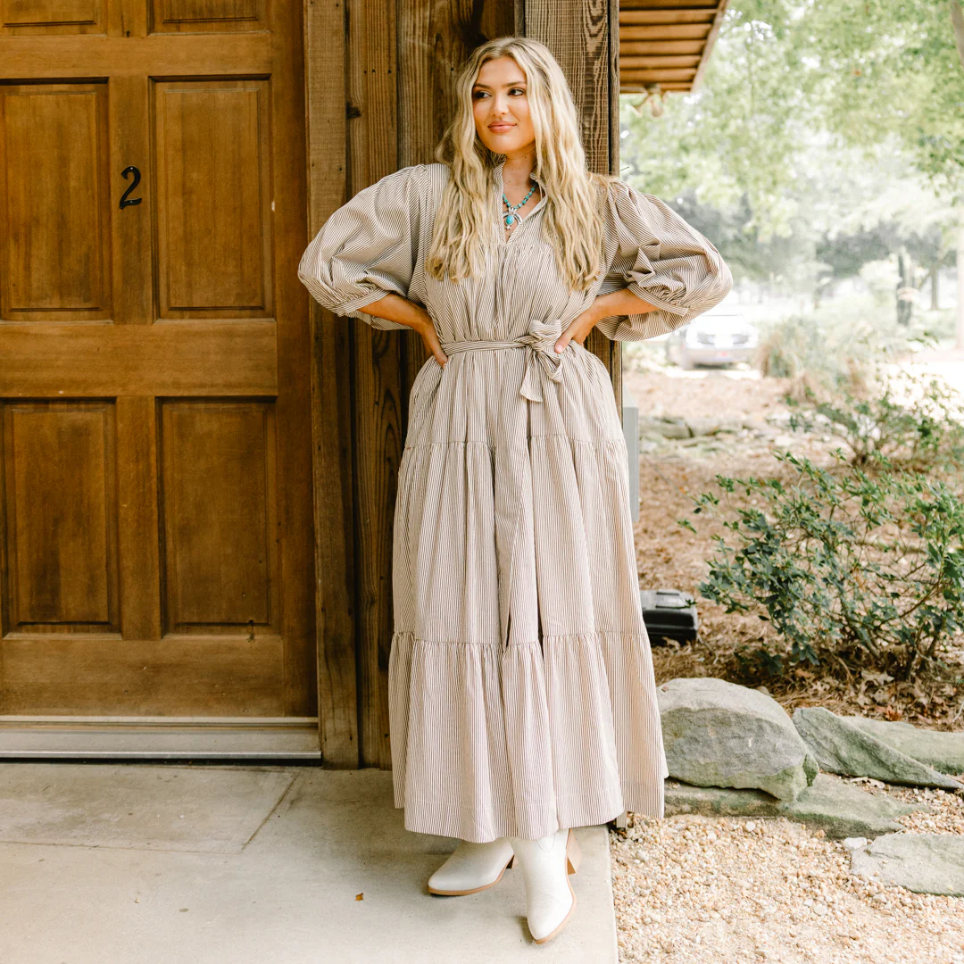 What It's All About Dress, Brown - Giverhouse