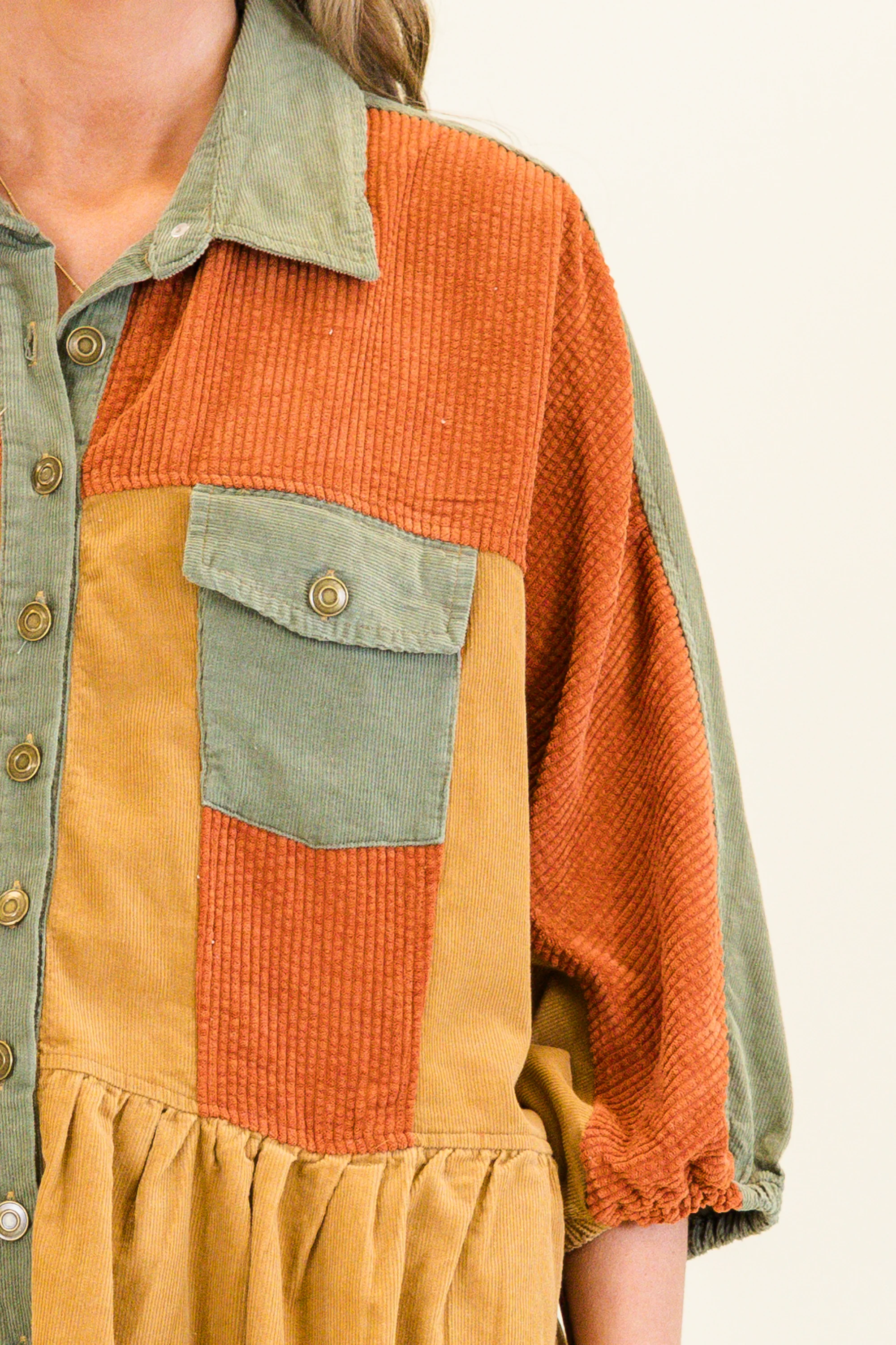 Harvest Hues Shacket, Rust Mix - Giverhouse