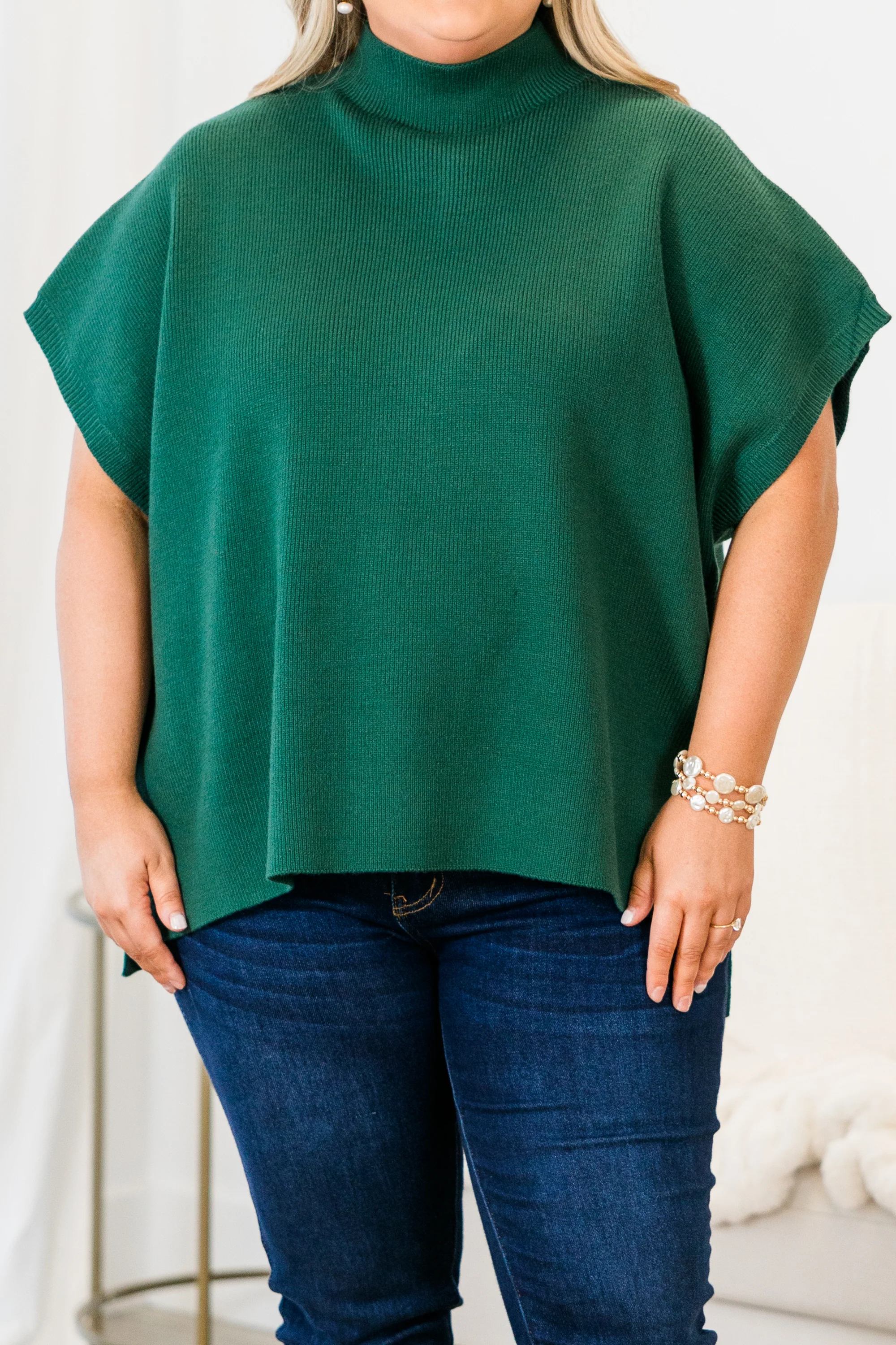 Do Anything Sweater, Hunter Green - Giverhouse