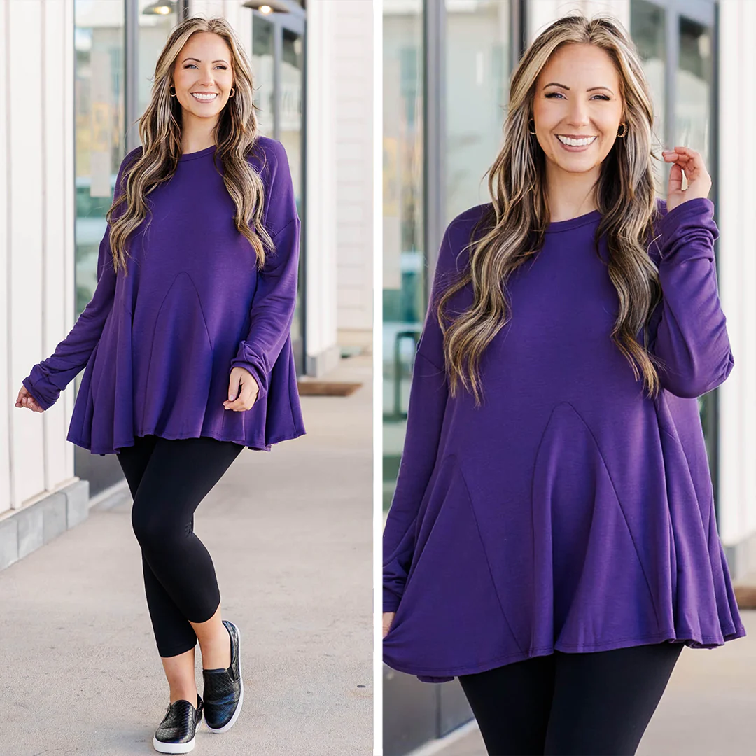 A Time For Change Top, Purple - Giverhouse