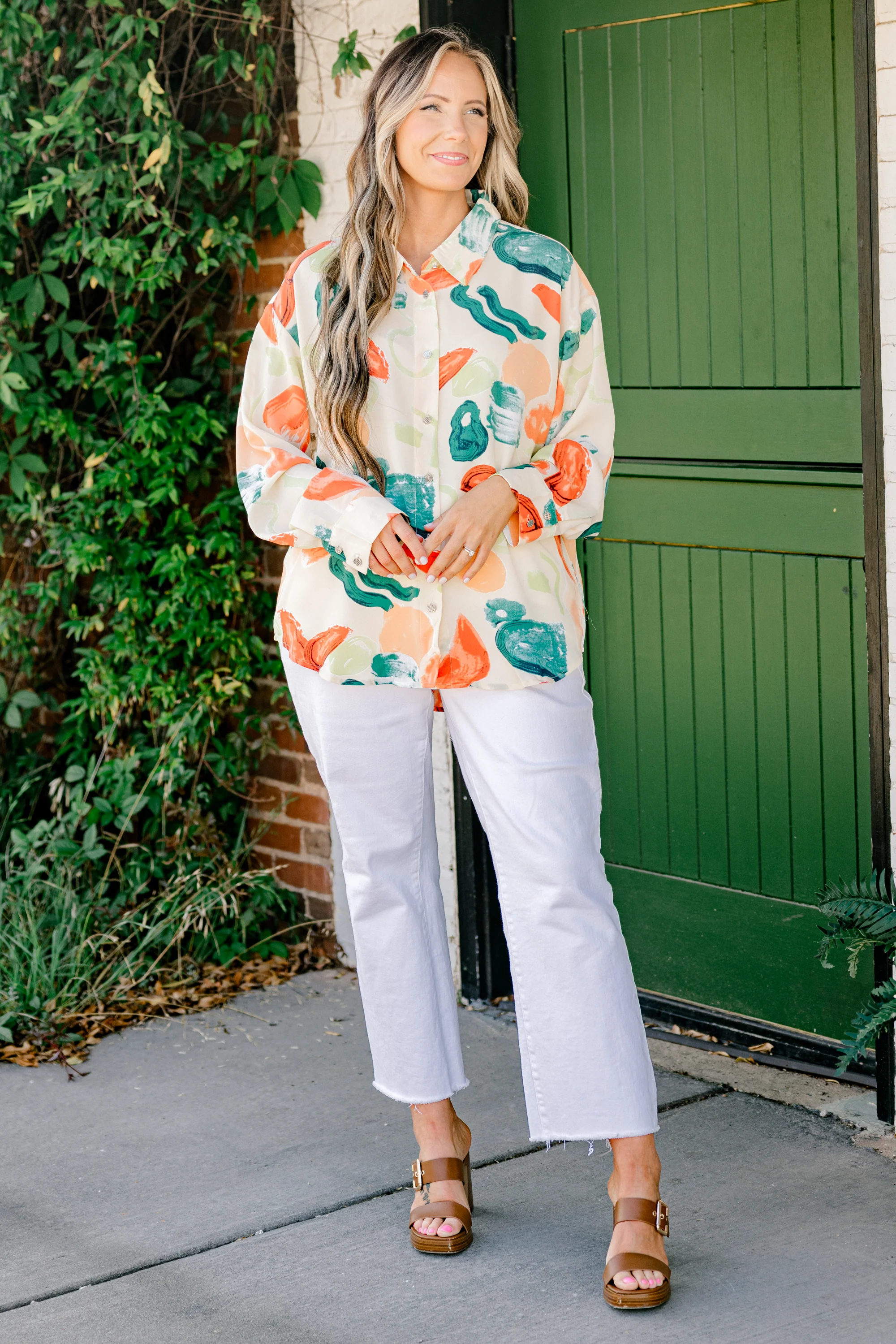 I Can See Your Halo Top, Red Multi - Giverhouse