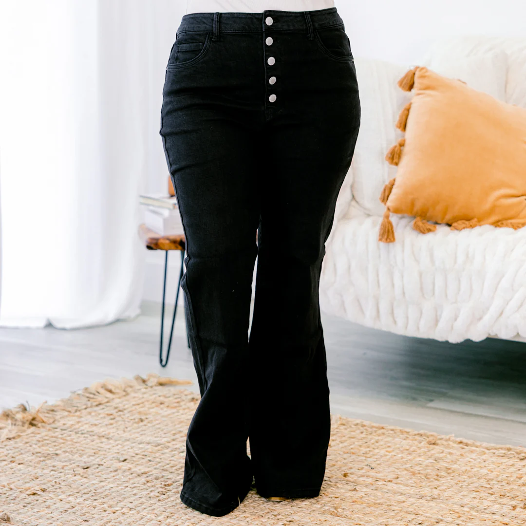 Light Up The Sky Jeans, Black - Giverhouse