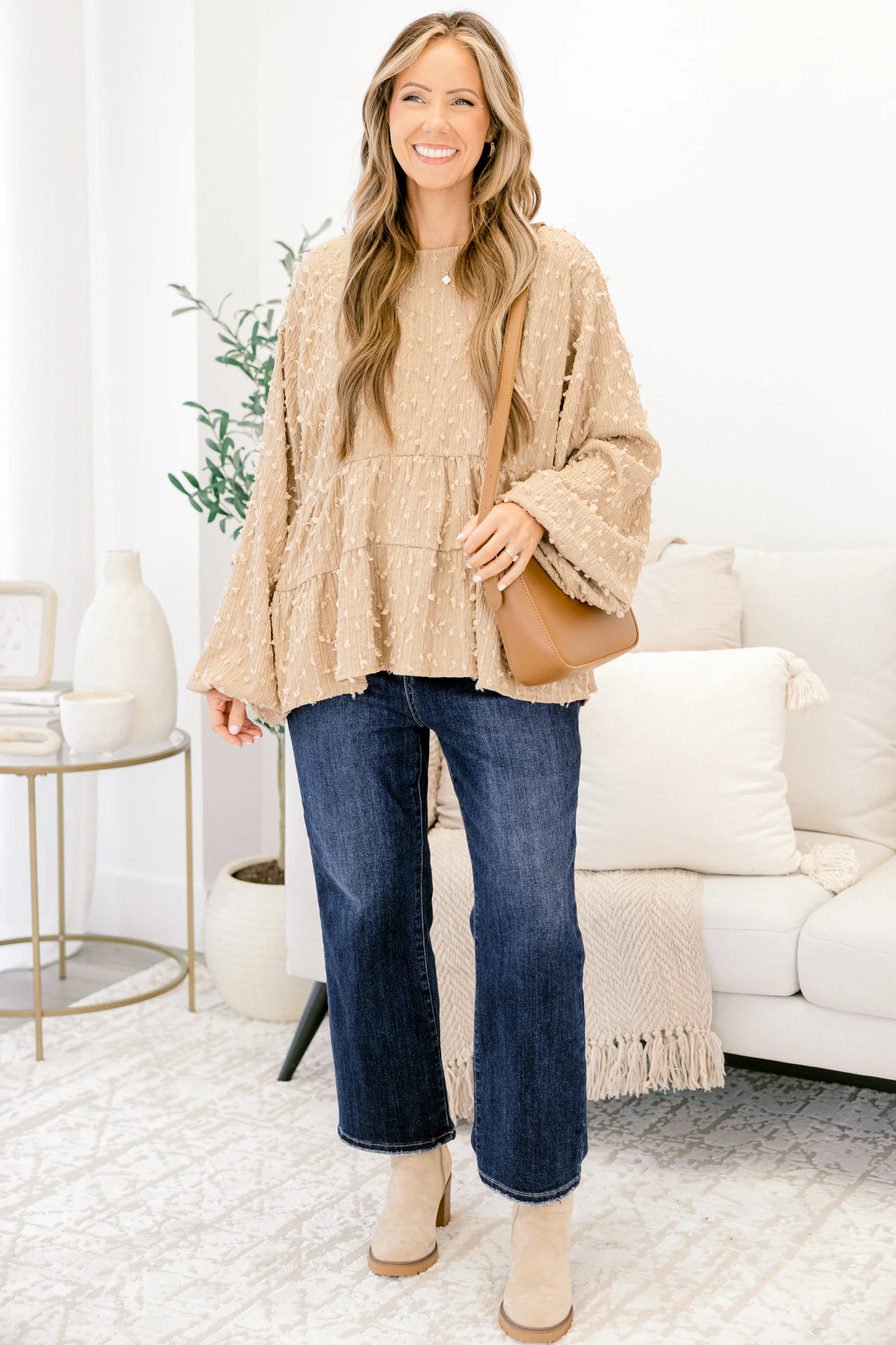 Sweet As Ever Top, Brown - Giverhouse