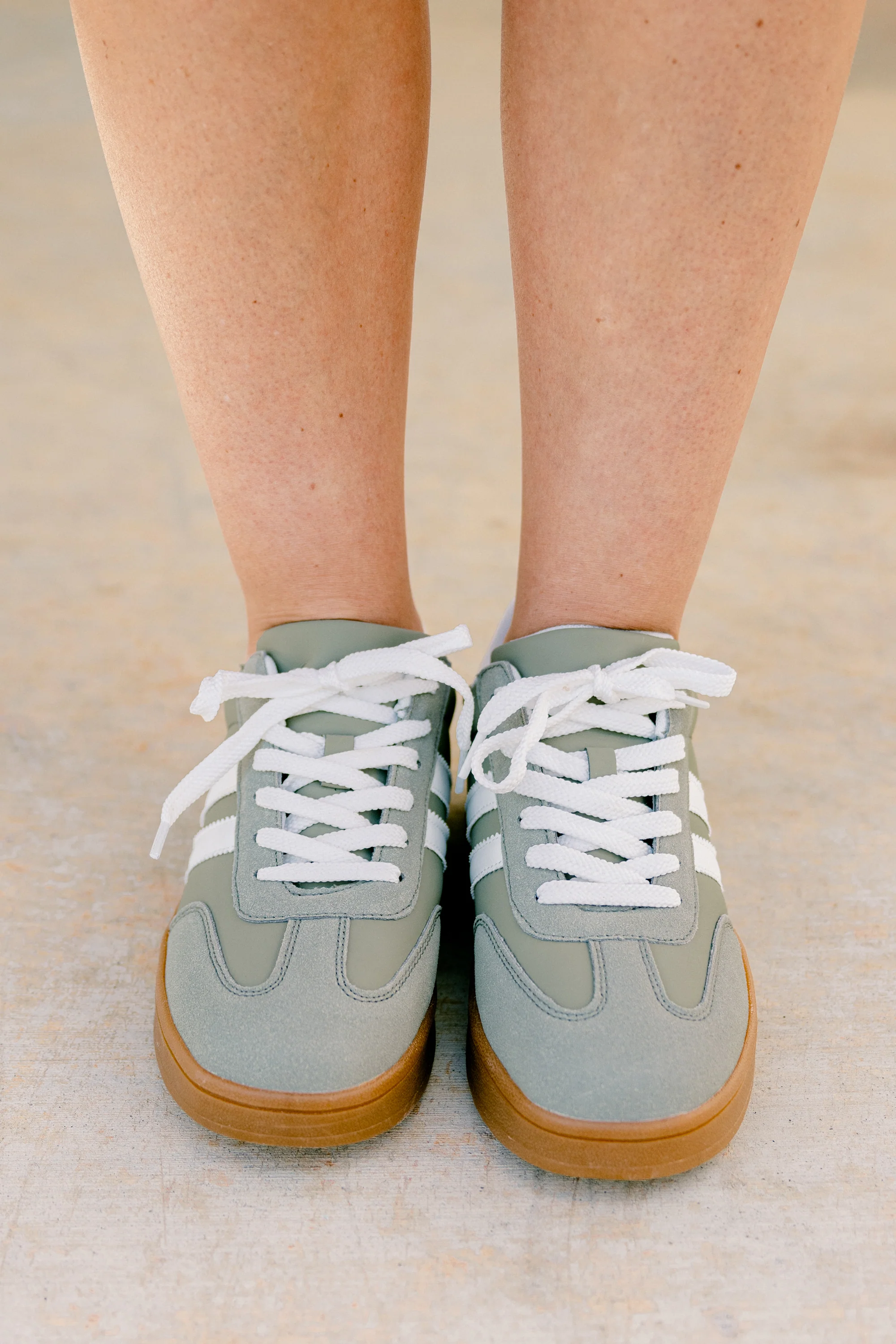 Effortlessly You Sneakers, Sage - Giverhouse