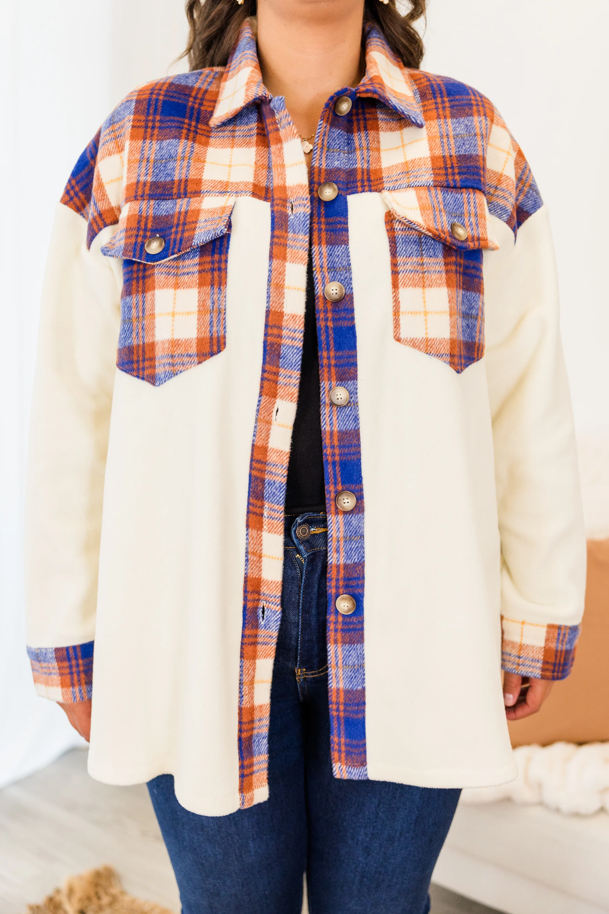 Dreaming Of Me And You Jacket, Orange Combo - Giverhouse