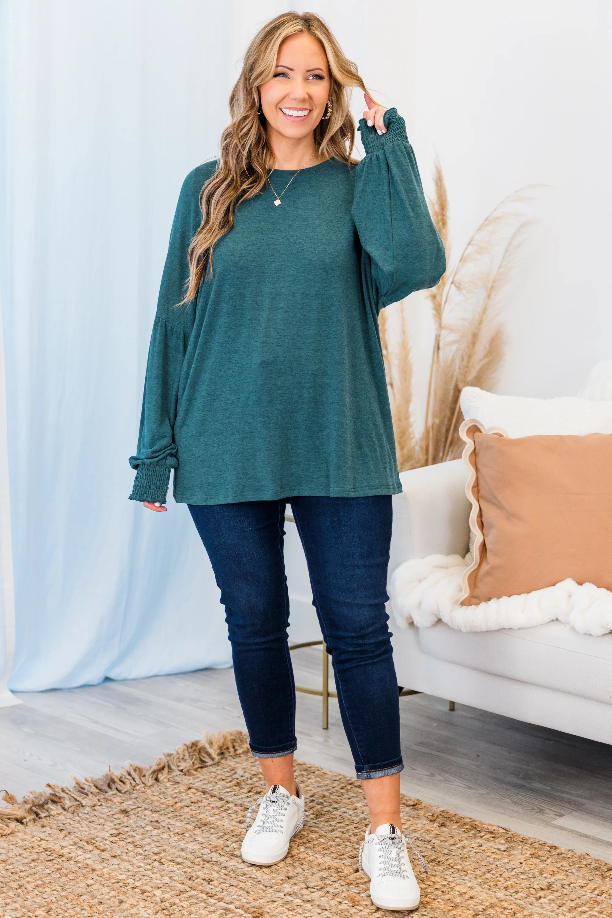 Princess And The Popper Top, Teal - Giverhouse