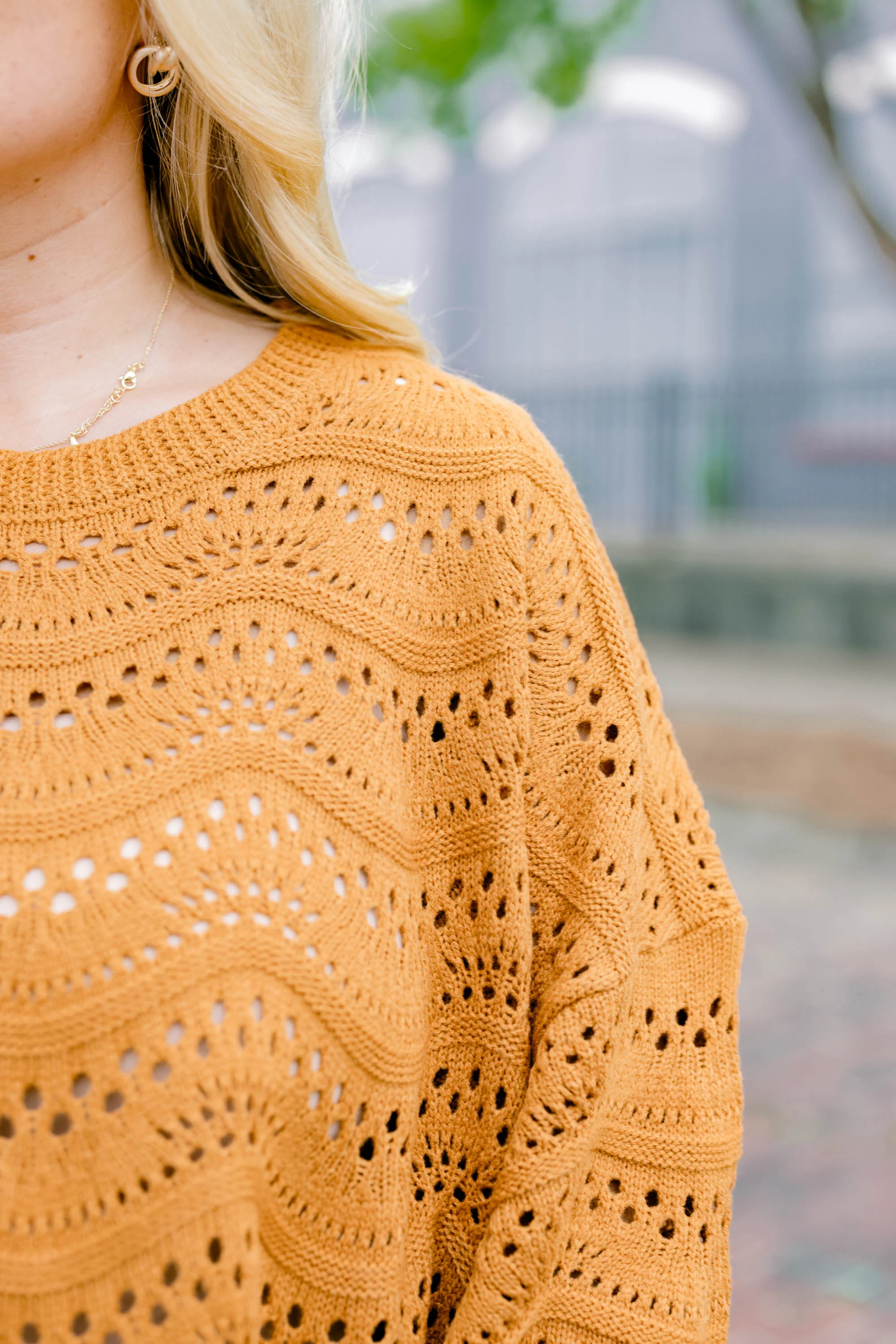 Wavy Comfort Sweater, Camel - Giverhouse