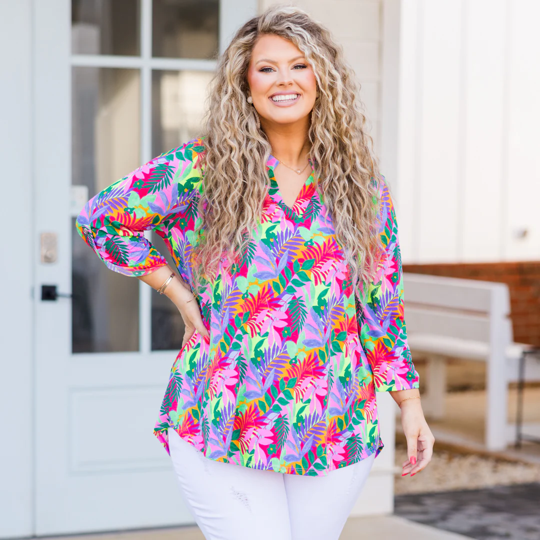 Tropical Treasure Top, Multi - Giverhouse