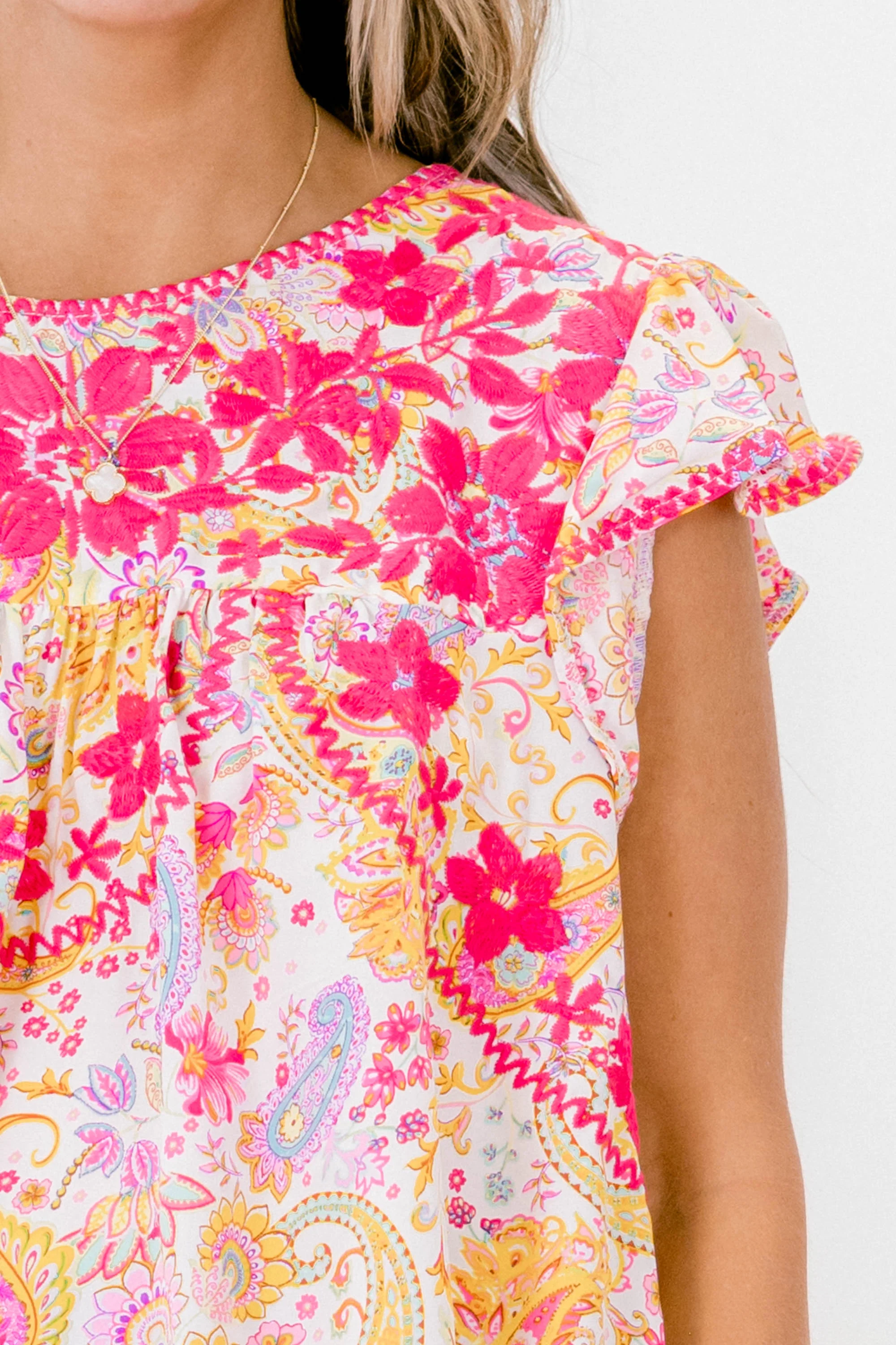 My Classic Top, Magenta Multi - Giverhouse