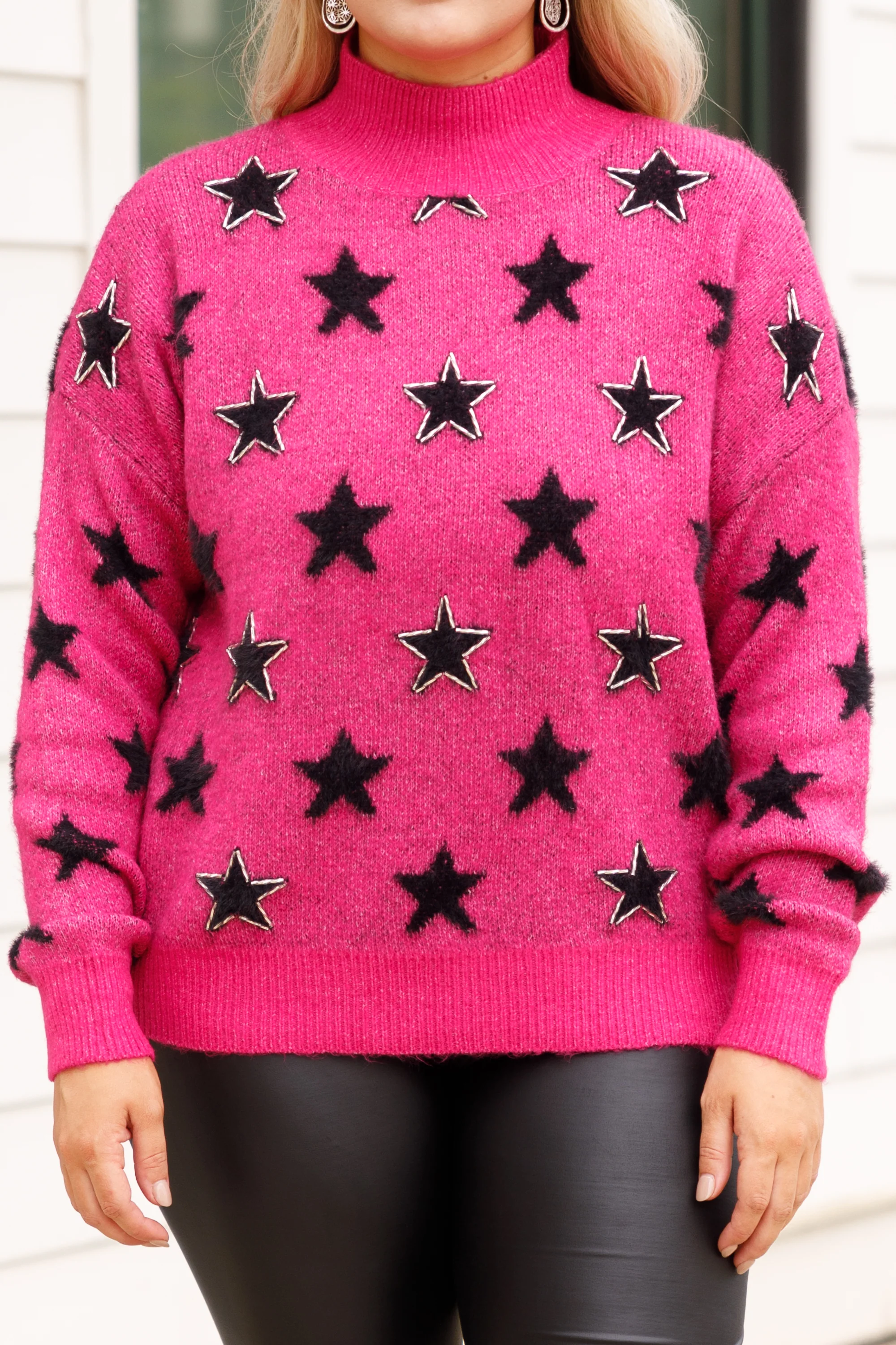 Starry Stables Sweater, Hot Pink - Giverhouse
