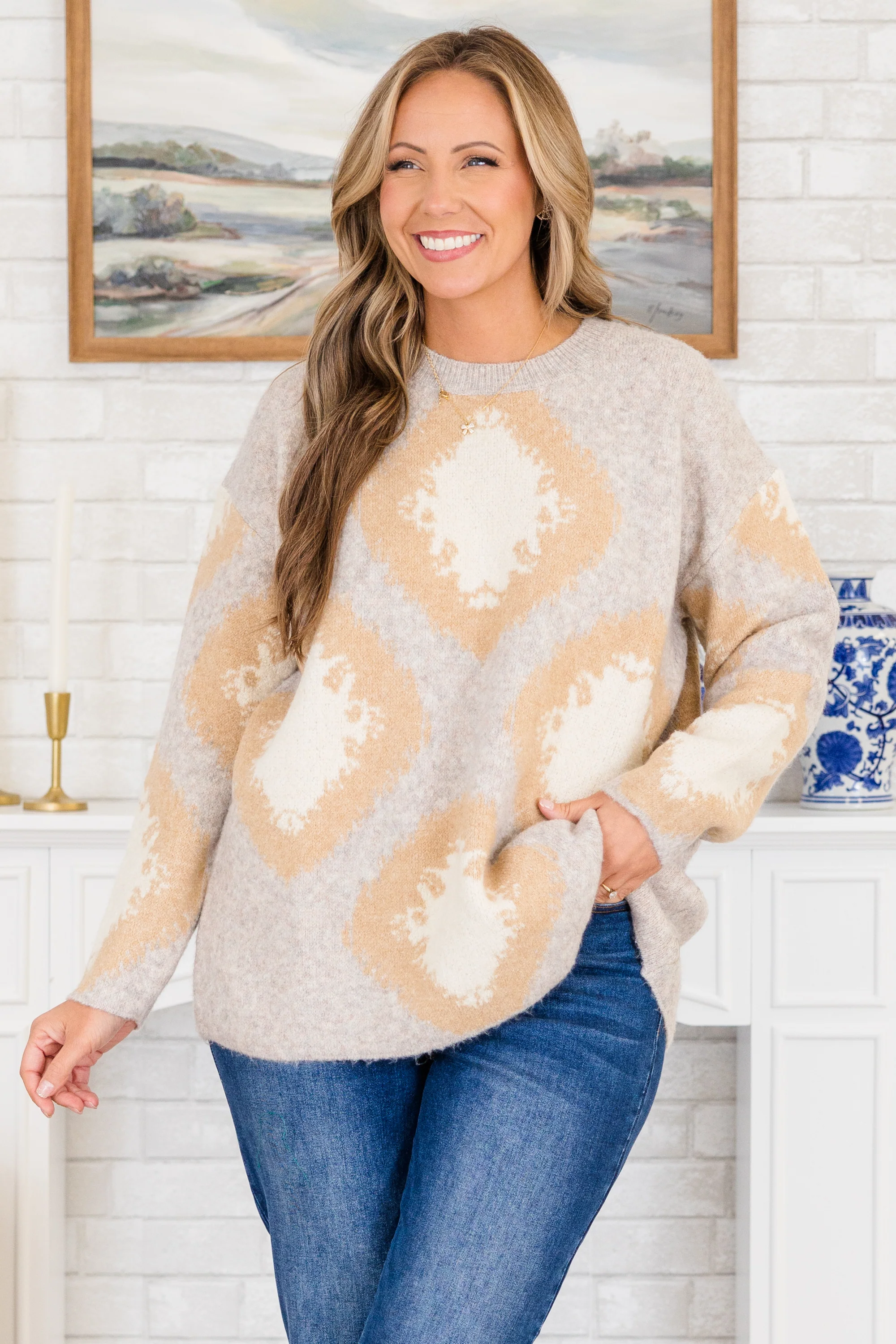The Serene Sweater, Gray - Giverhouse