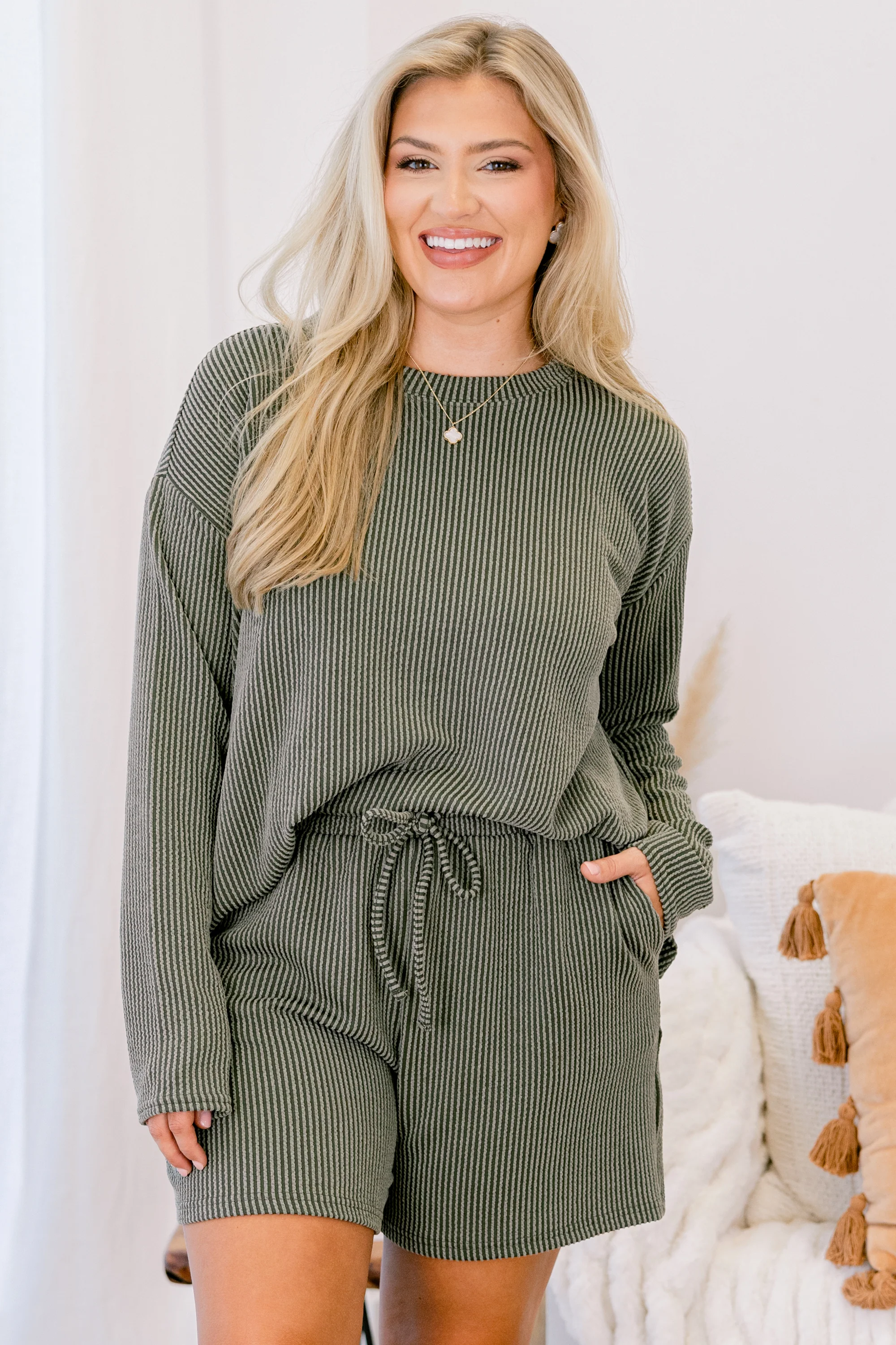 I'm Choosing Happiness Set, Dark Olive - Giverhouse