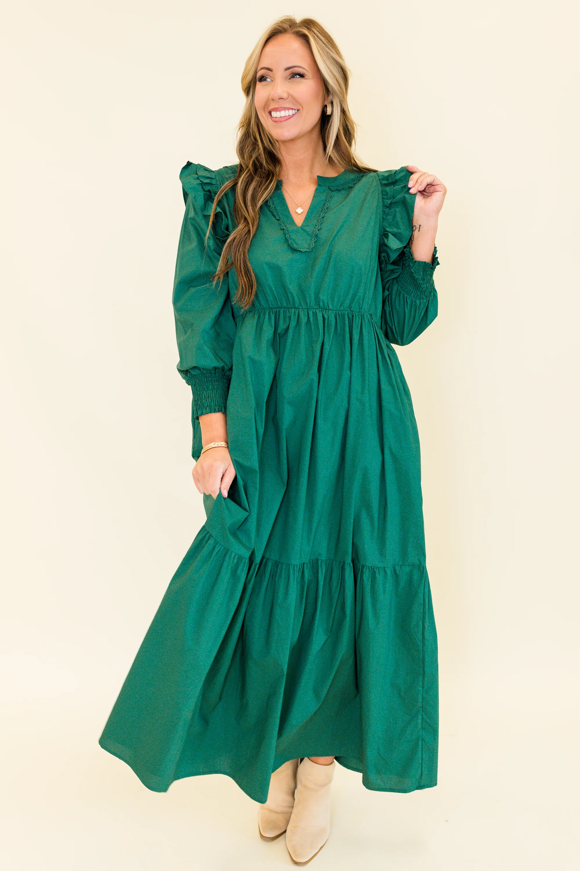 Journey of Us Maxi Dress, Green - Giverhouse