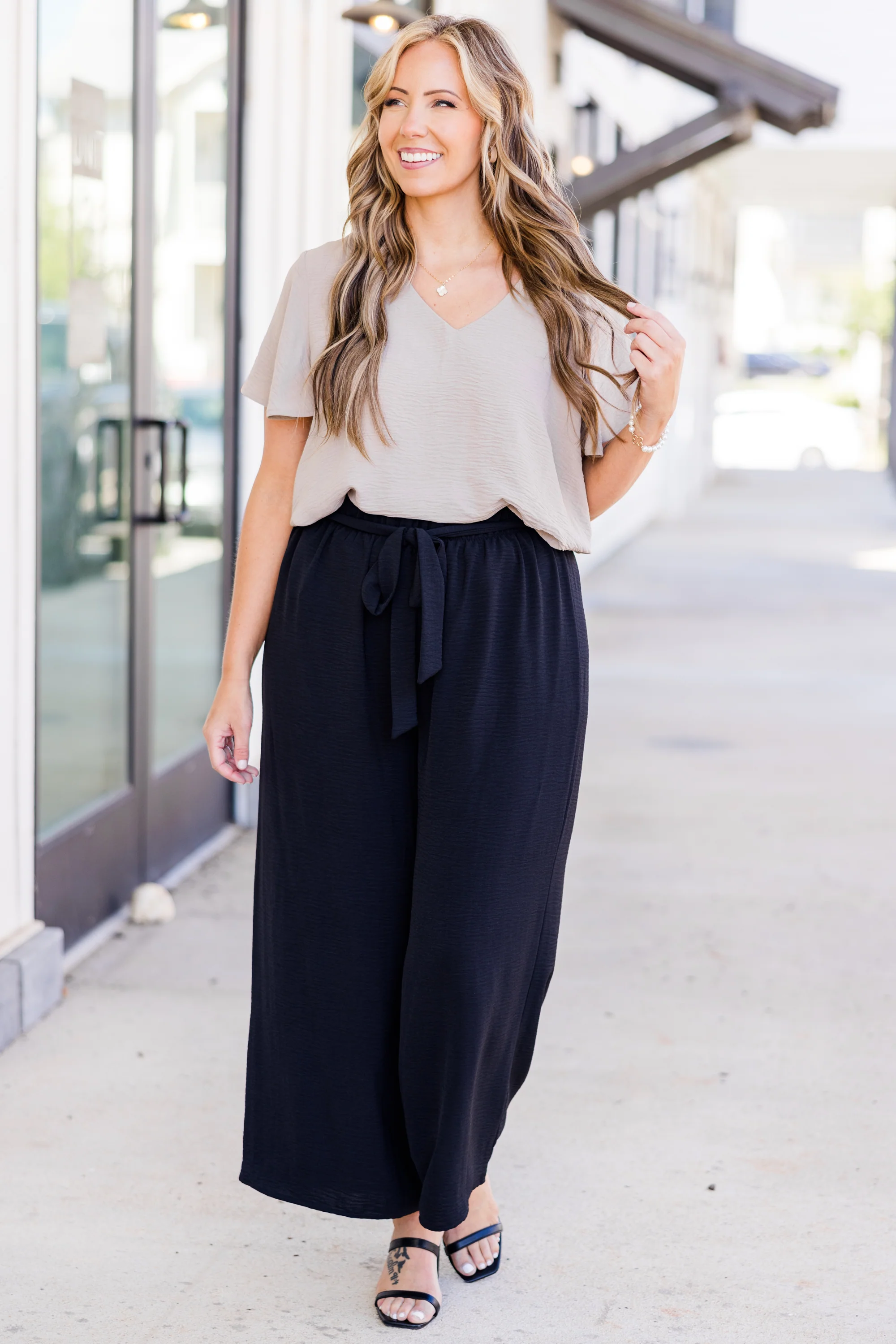 Capital Blouse, Light Mocha - Giverhouse