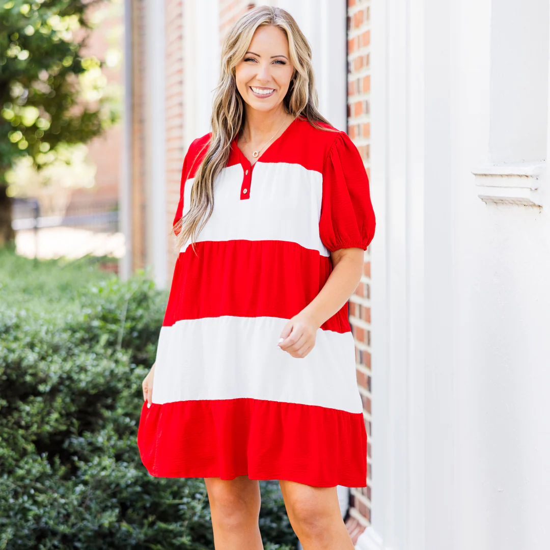 We Are The Champions Dress, Red - Giverhouse