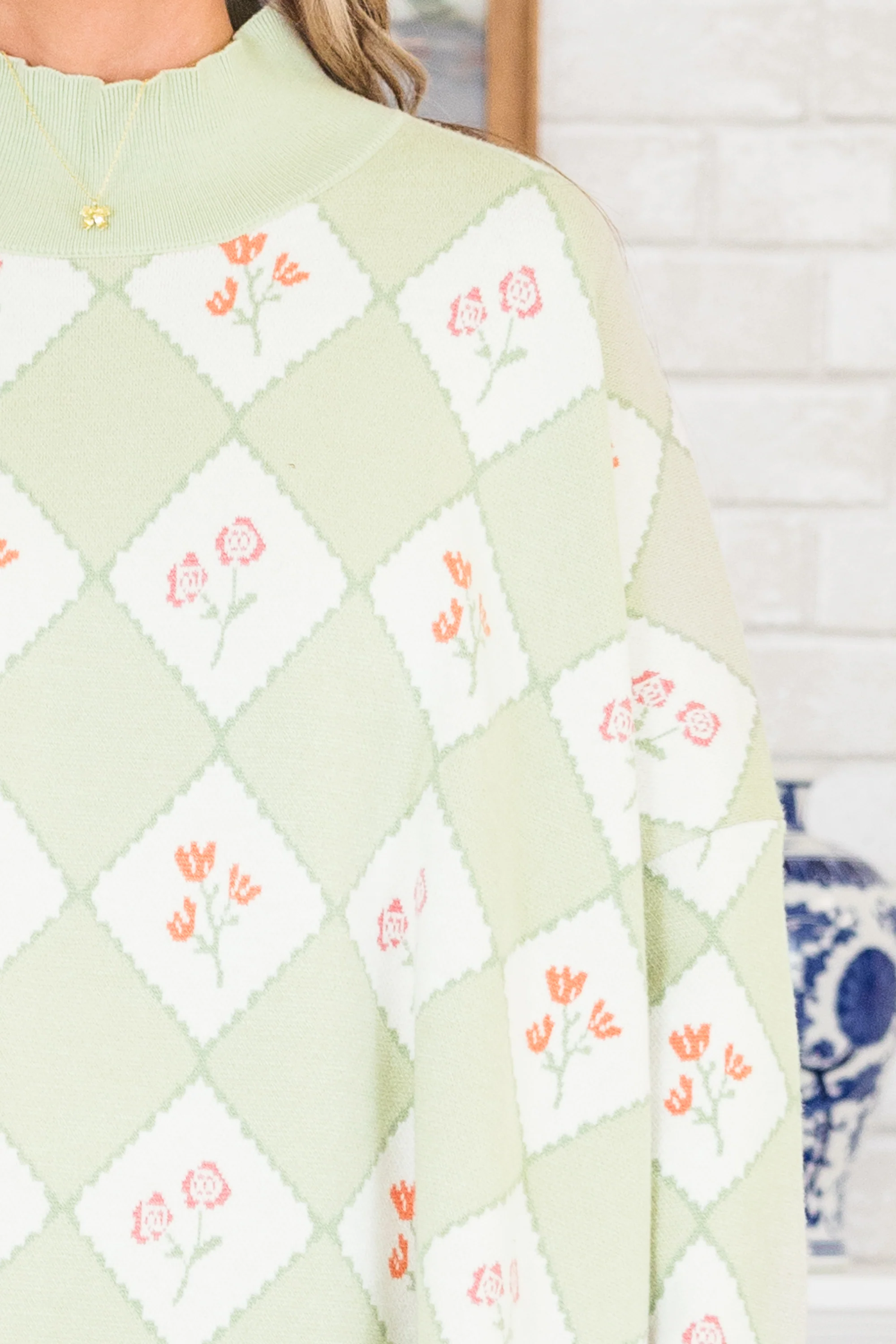 Taste Of Treasure Sweater, Sage - Giverhouse