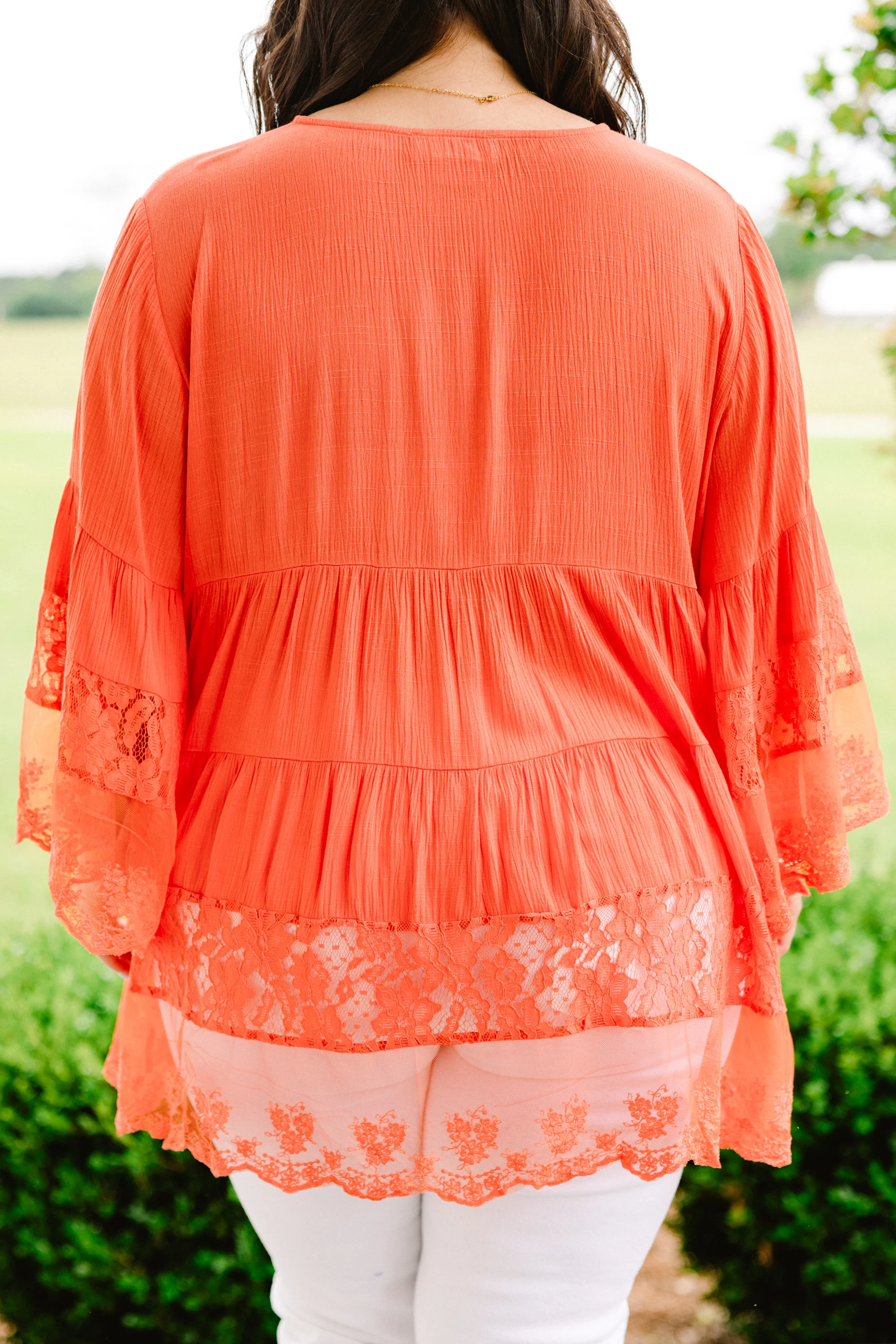 Don't Fail Me Now Blouse, Coral - Giverhouse