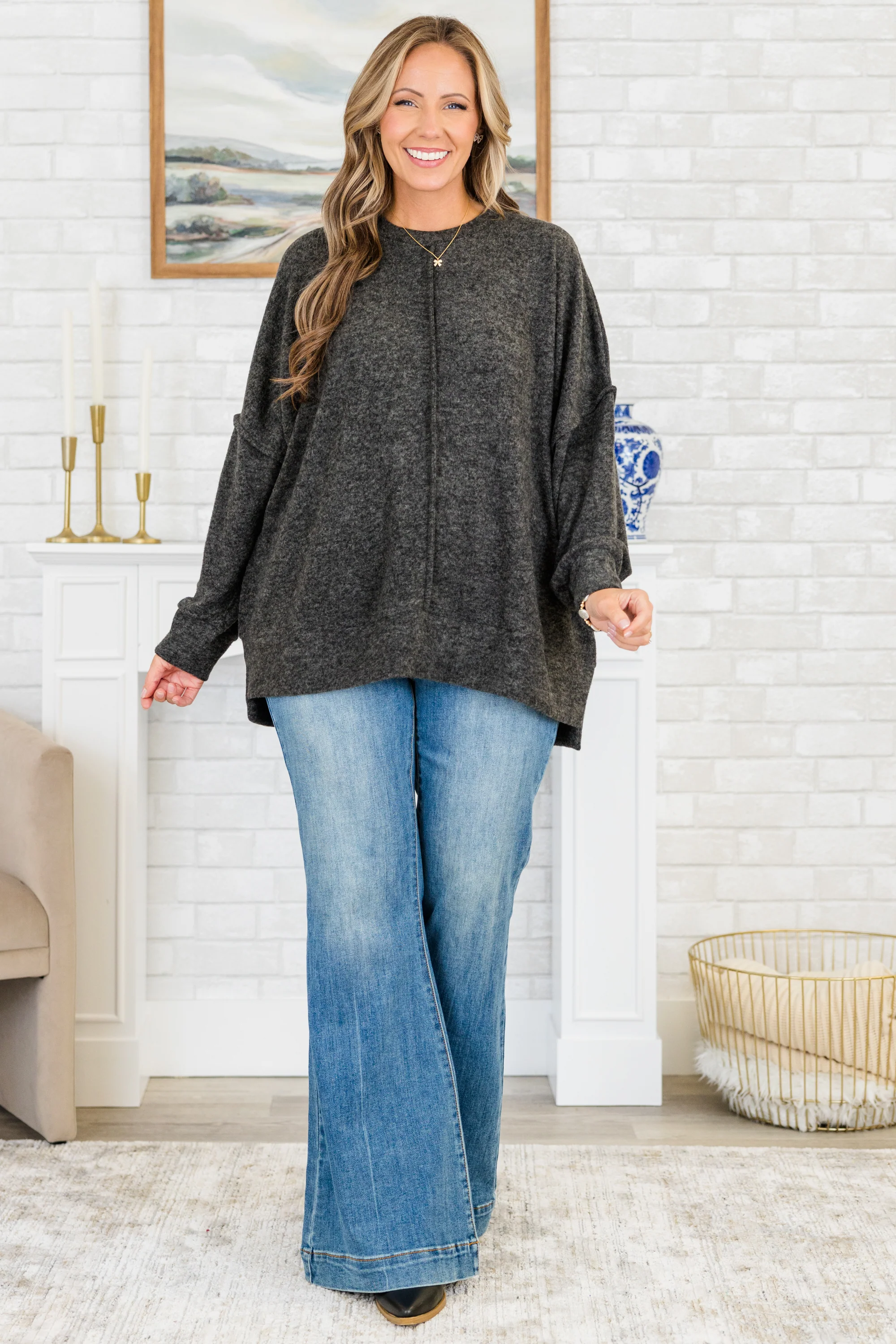 So Comfy Sweater, Black - Giverhouse