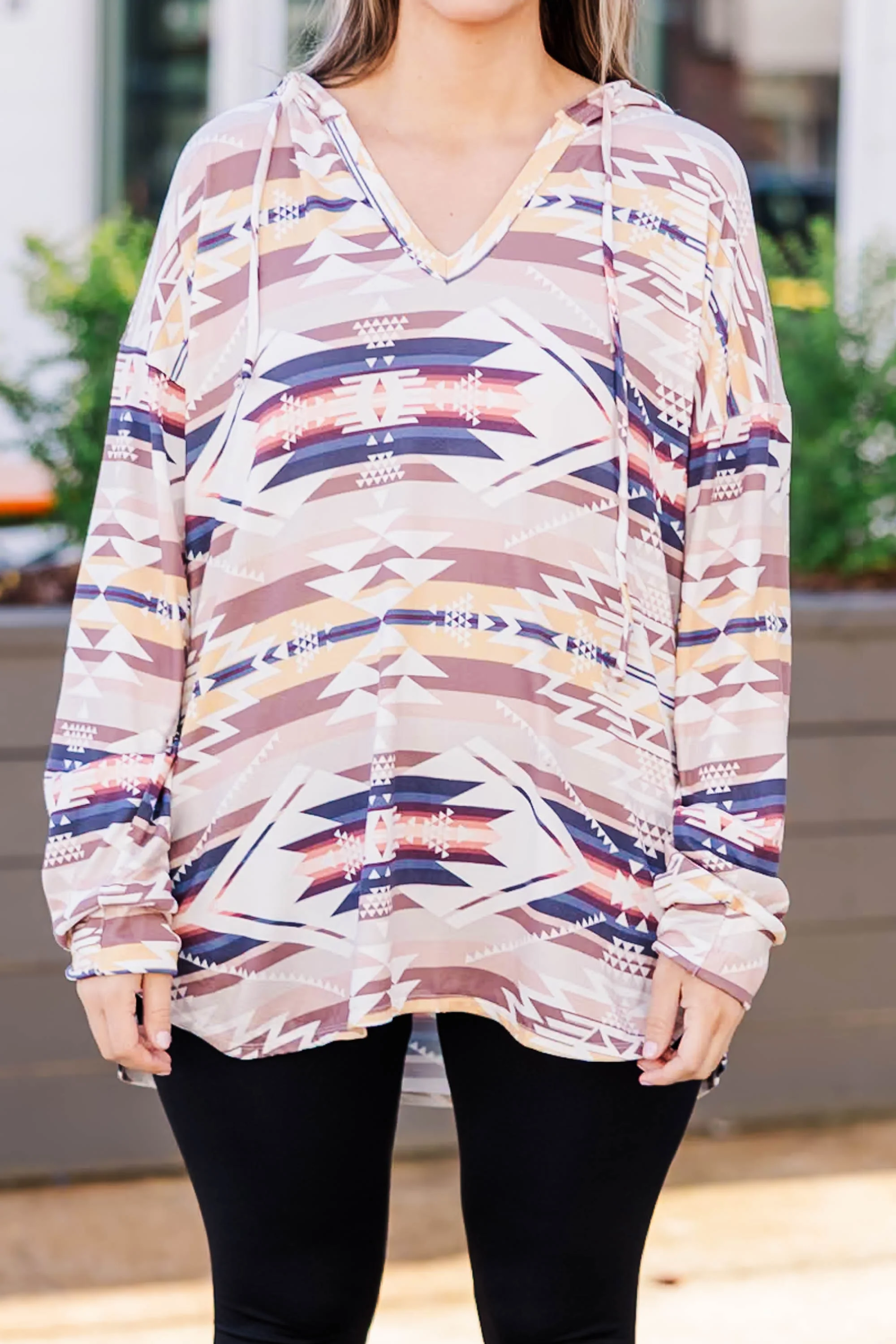 Hold You For A Million Years Top, Taupe Multi - Giverhouse