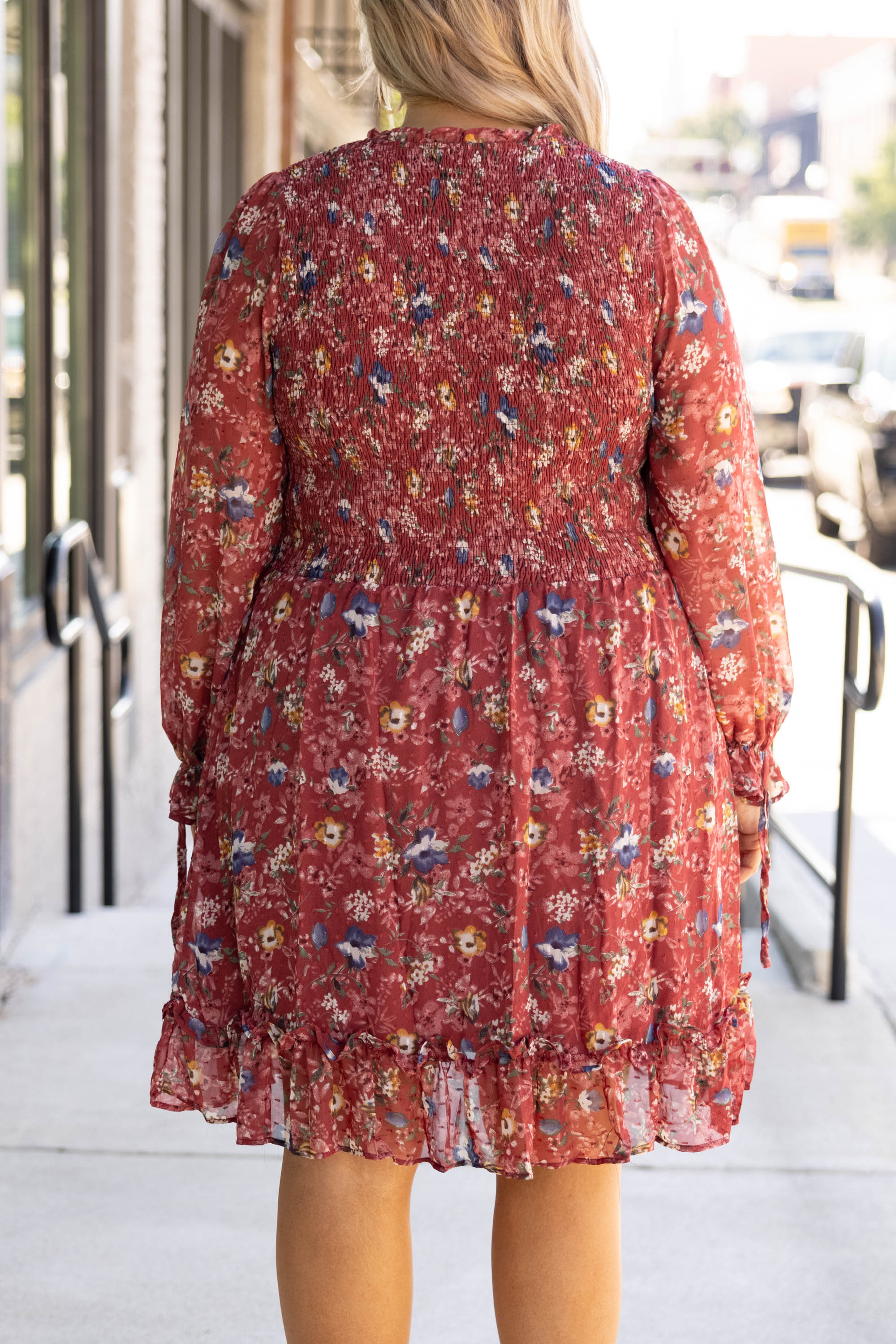 Midnight Train To Georgia Dress, Burgundy - Giverhouse