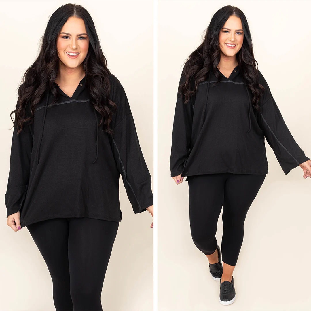 Seeking Serenity Hoodie, Black - Giverhouse