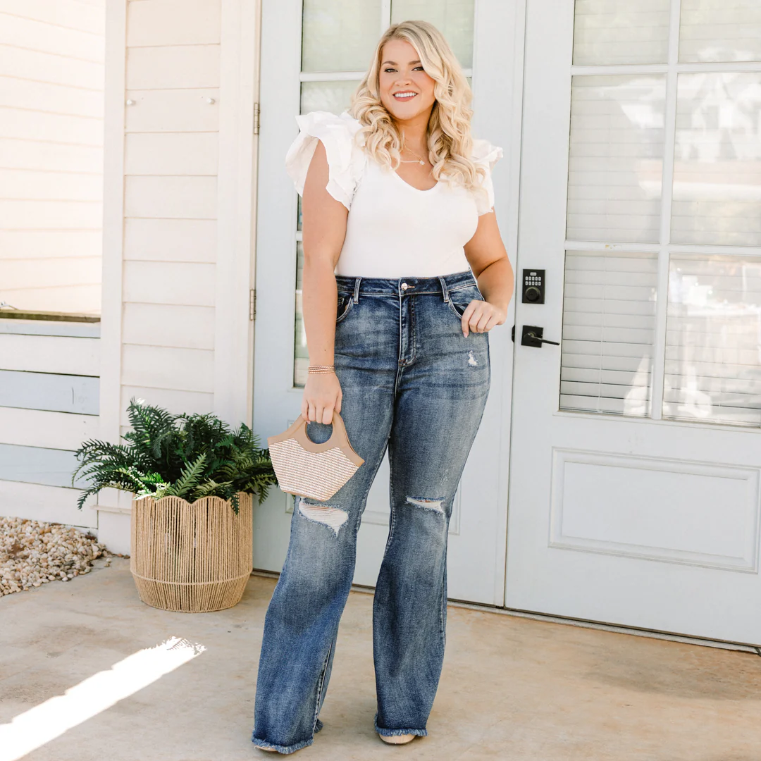 Love You Long Time Jeans, Dark Wash - Giverhouse