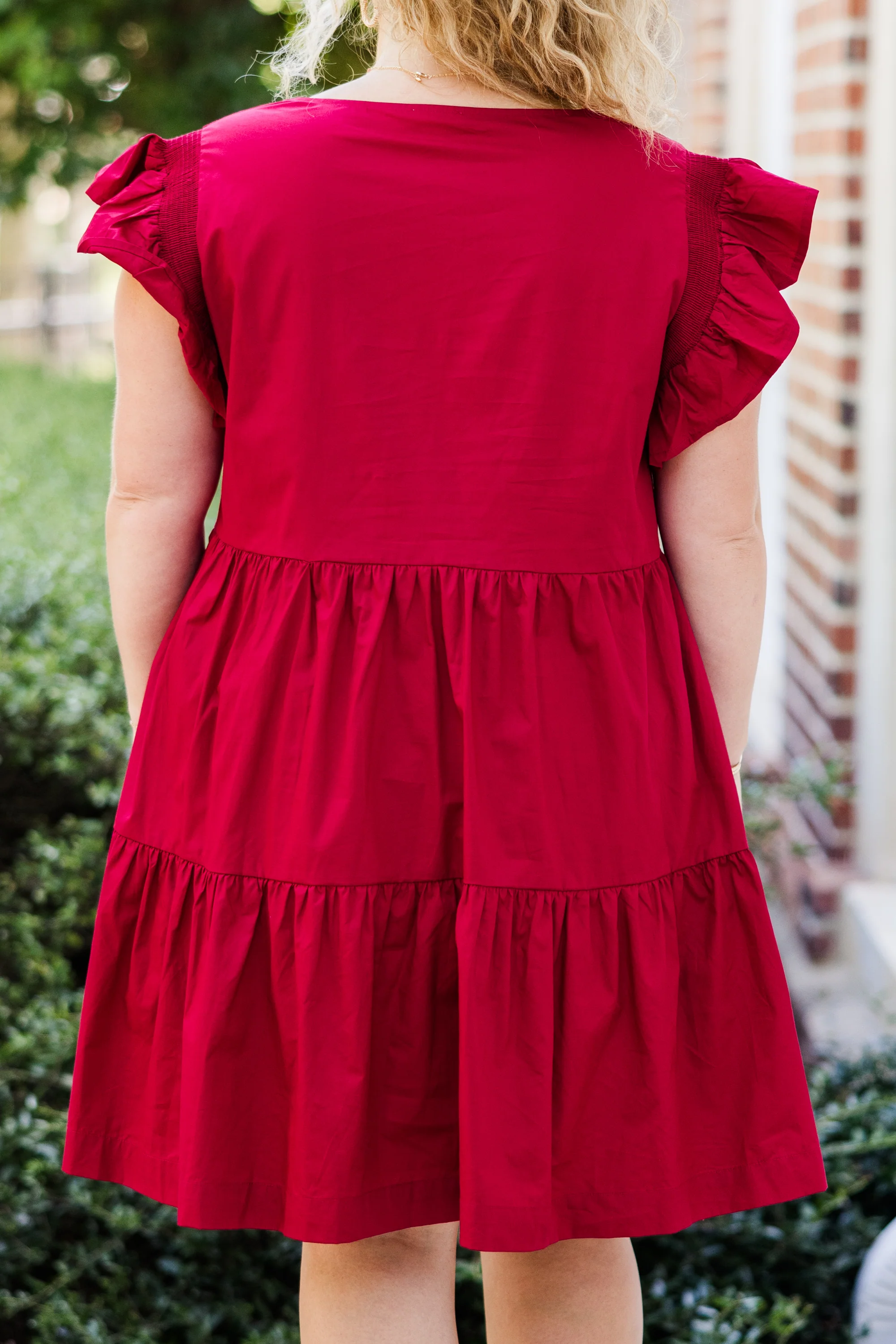 Home Game Win Dress, Red - Giverhouse