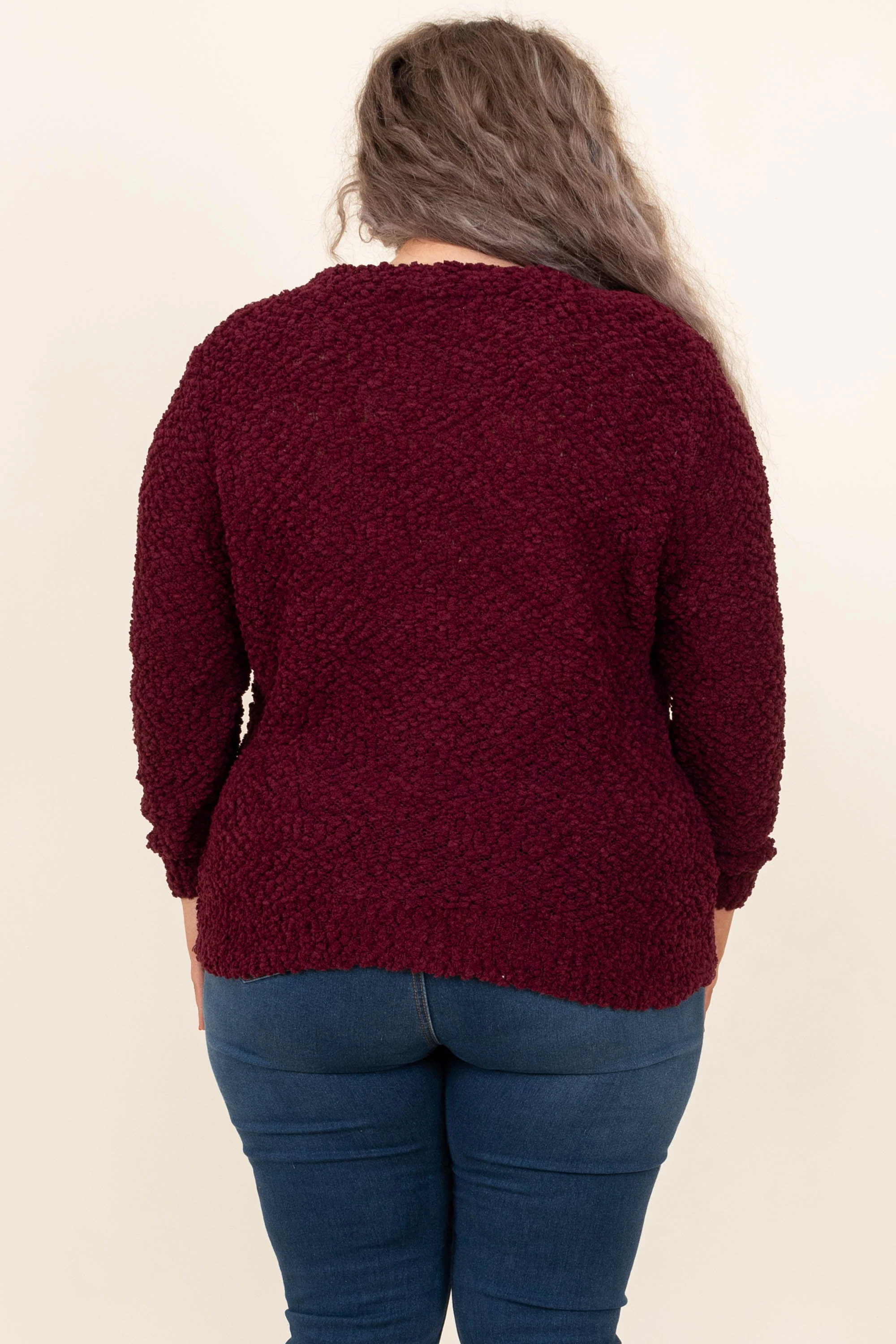 State Of Dreaming Cardigan, Dark Burgundy - Giverhouse