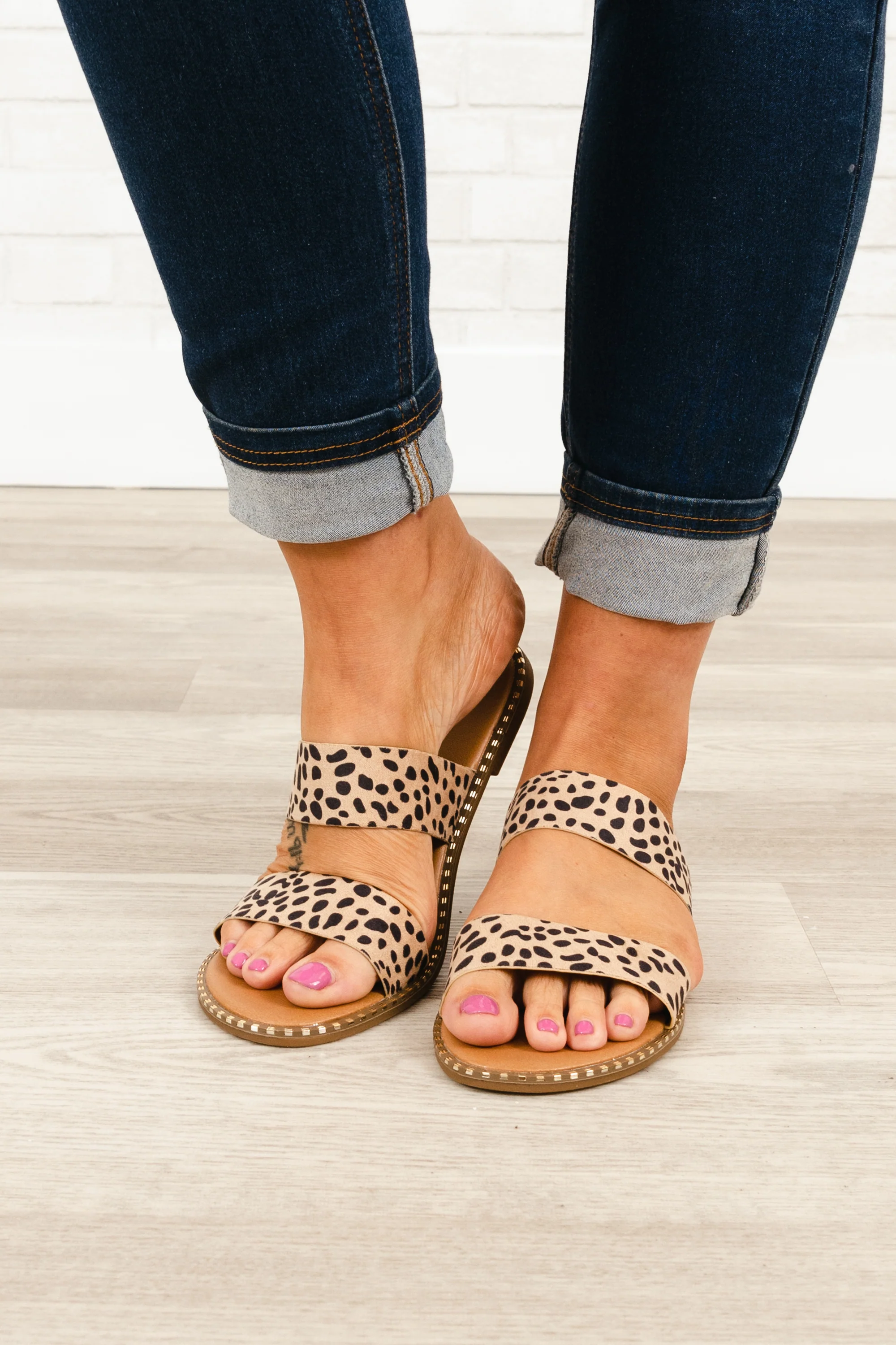 Summer Sippin' Sandals, Cheetah - Giverhouse