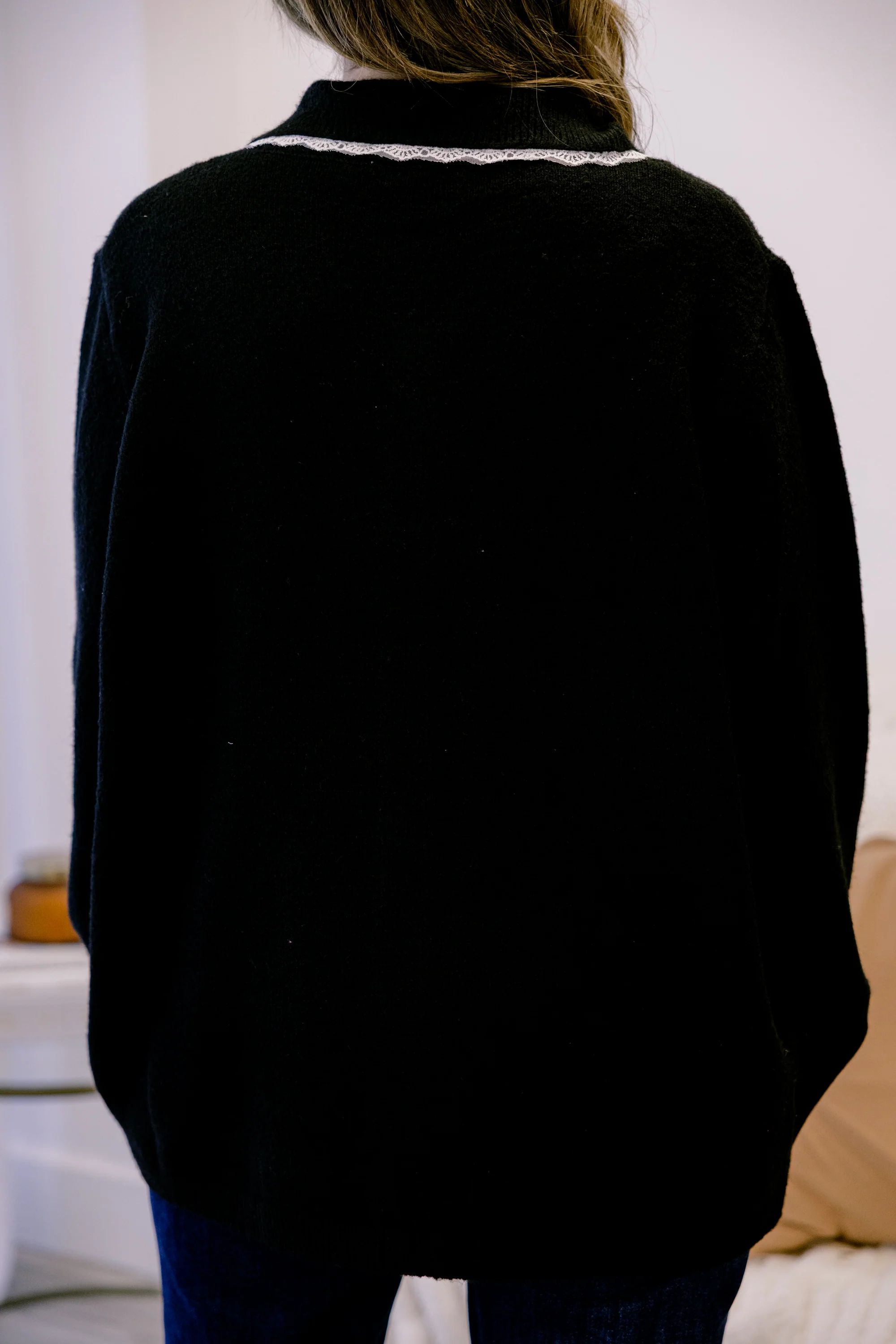 Perfectly Peaceful Cardigan, Black - Giverhouse