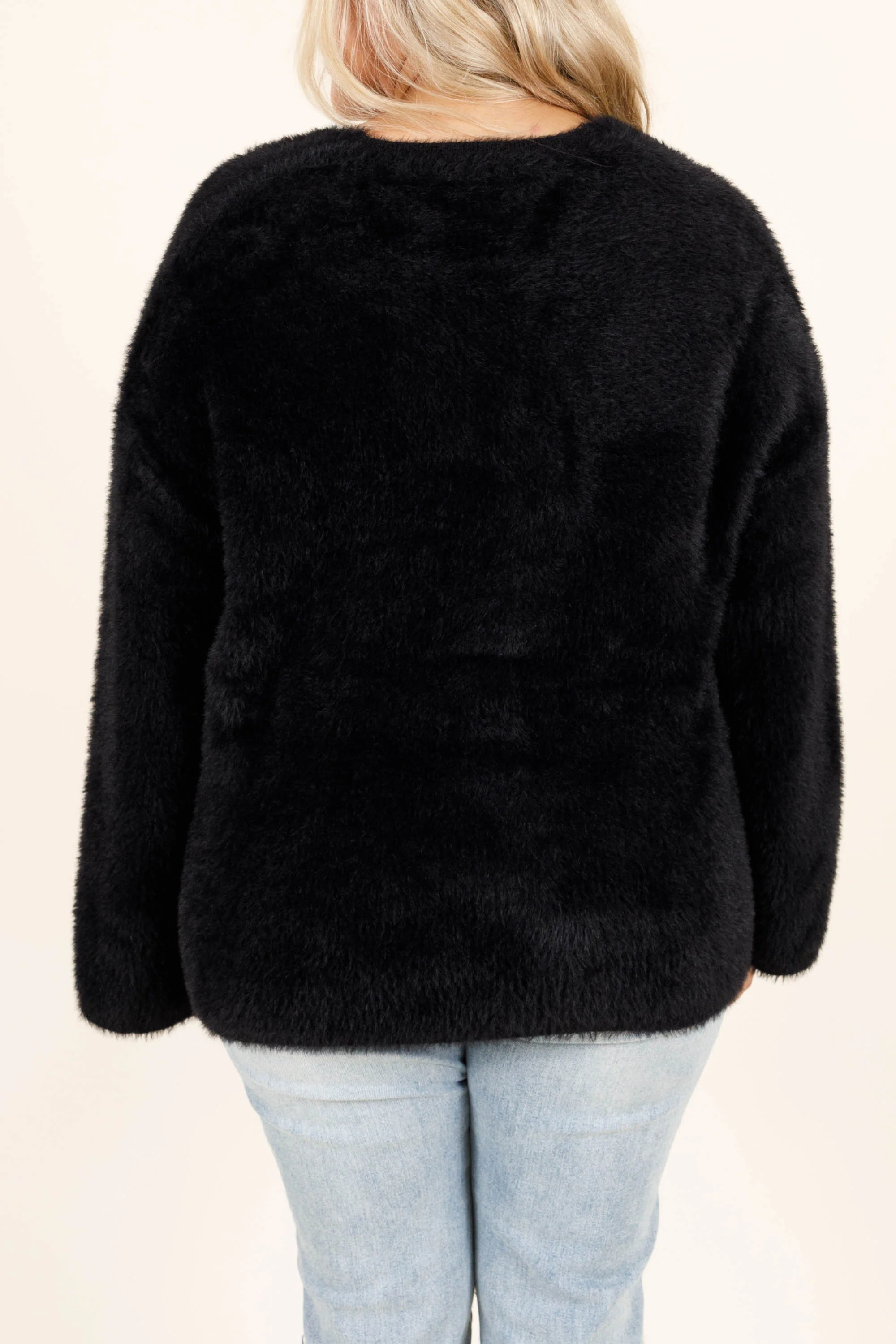 Your Touch Is Enough Sweater, Black - Giverhouse