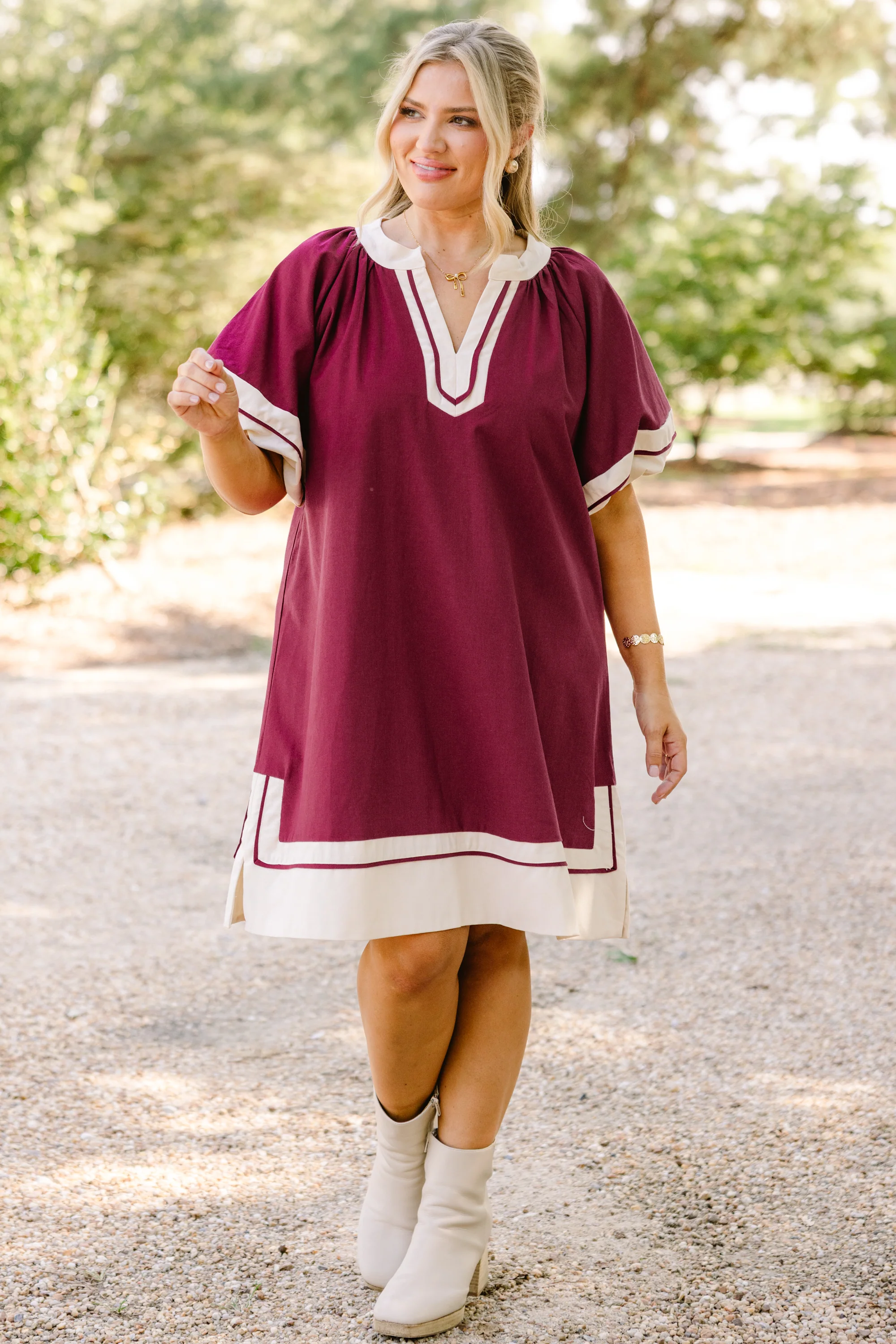Keep Me Company Dress, Plum - Giverhouse