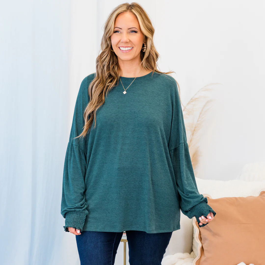 Princess And The Popper Top, Teal - Giverhouse