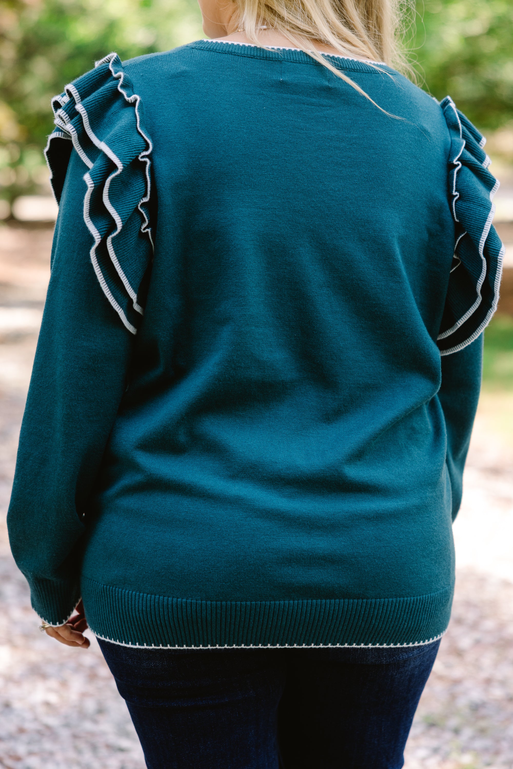 Always Timeless Sweater, Teal - Giverhouse