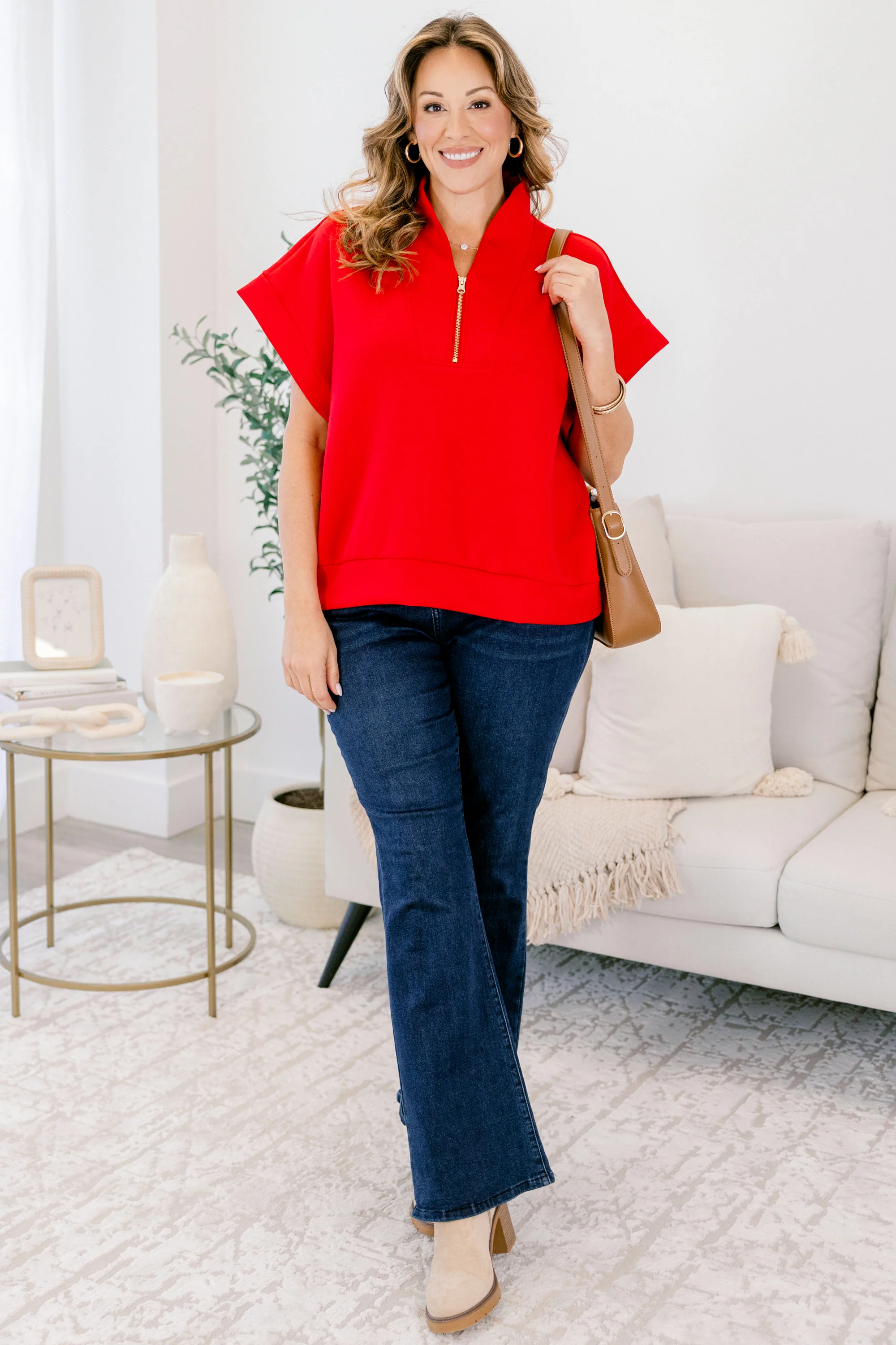 Keepin' It Simple Top, Ruby - Giverhouse