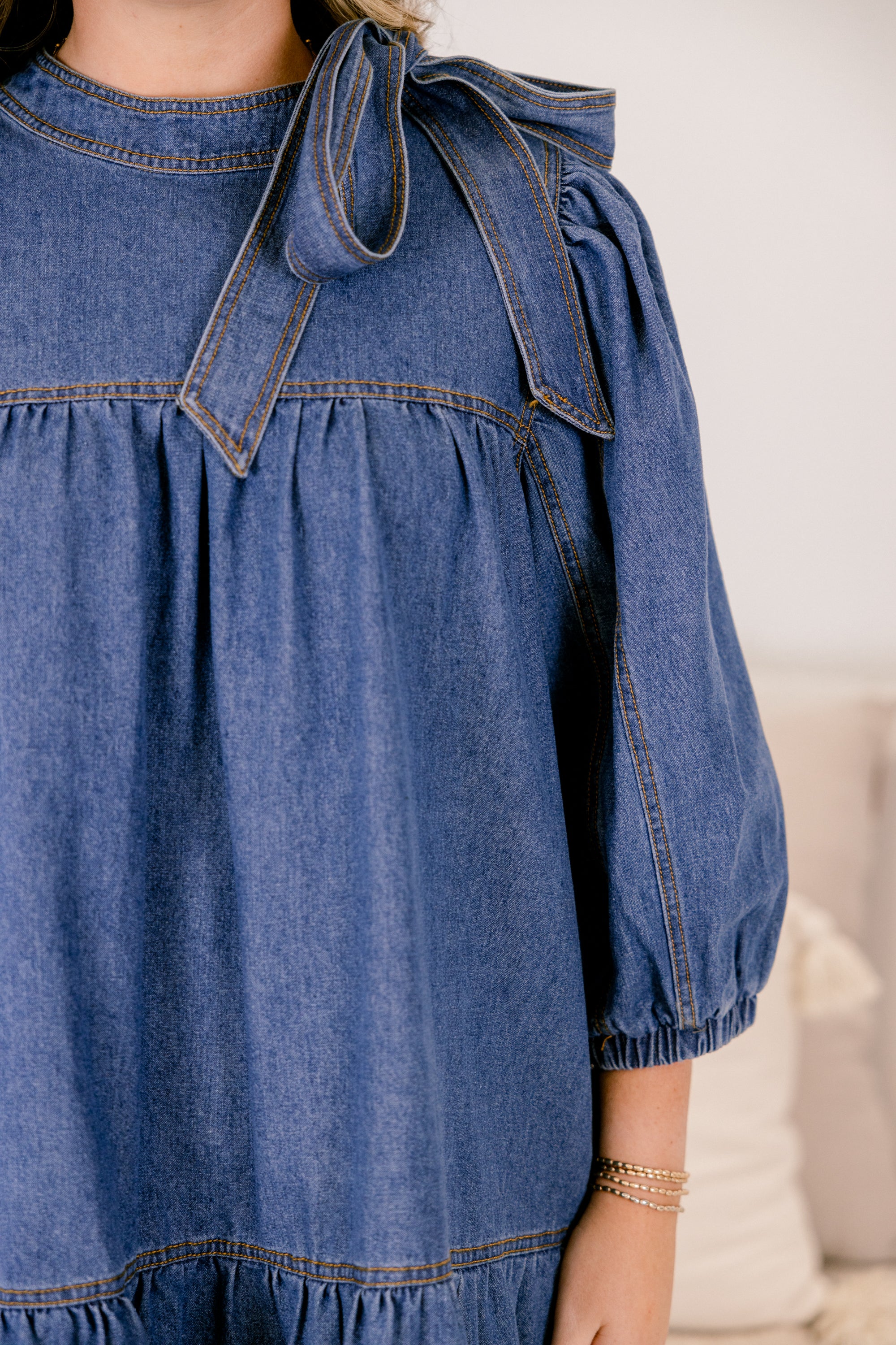 More To Come Dress, Denim - Giverhouse