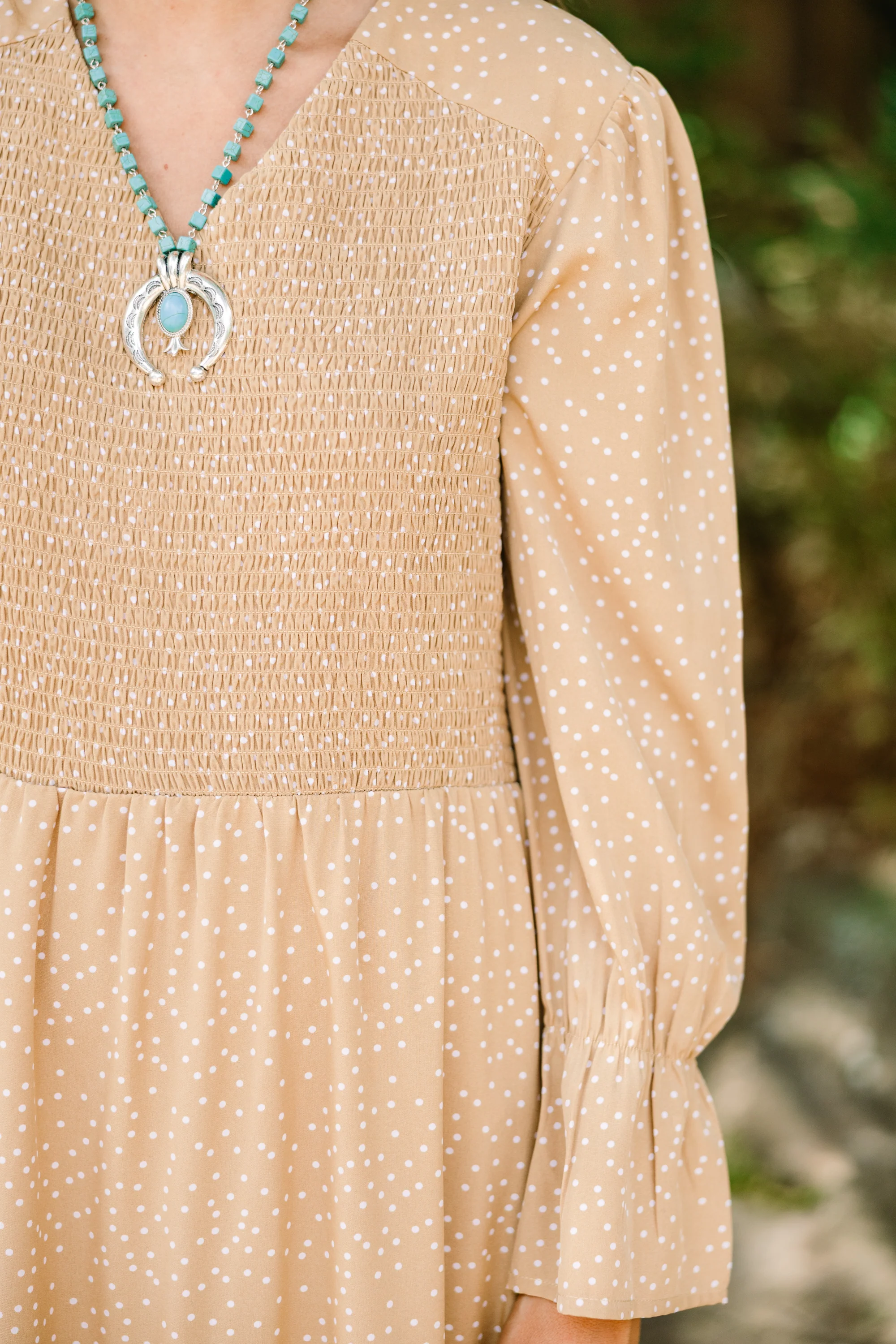 Montana Mornings Dress, Tan - Giverhouse