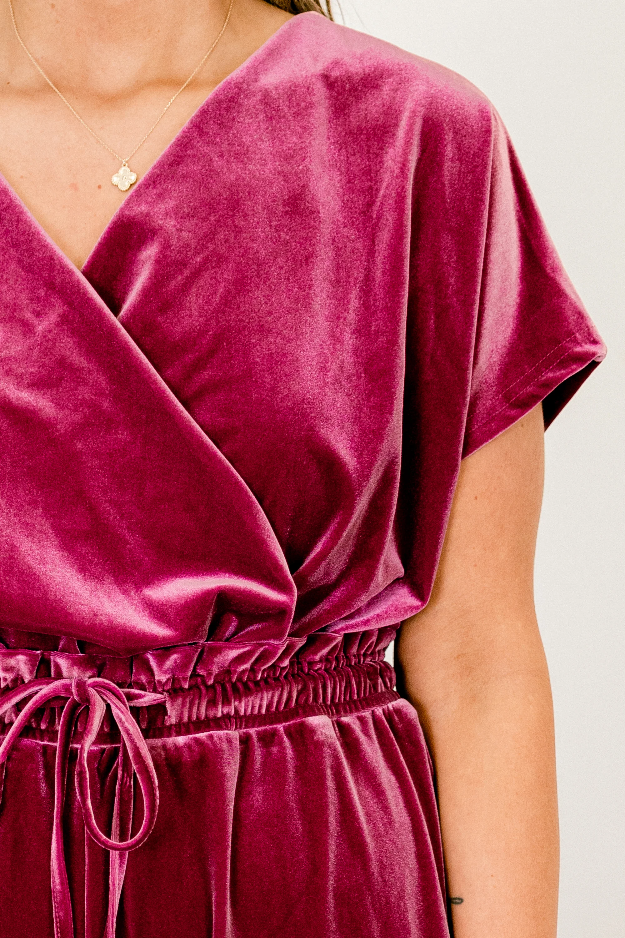 It Starts With You Jumpsuit, Fuchsia - Giverhouse